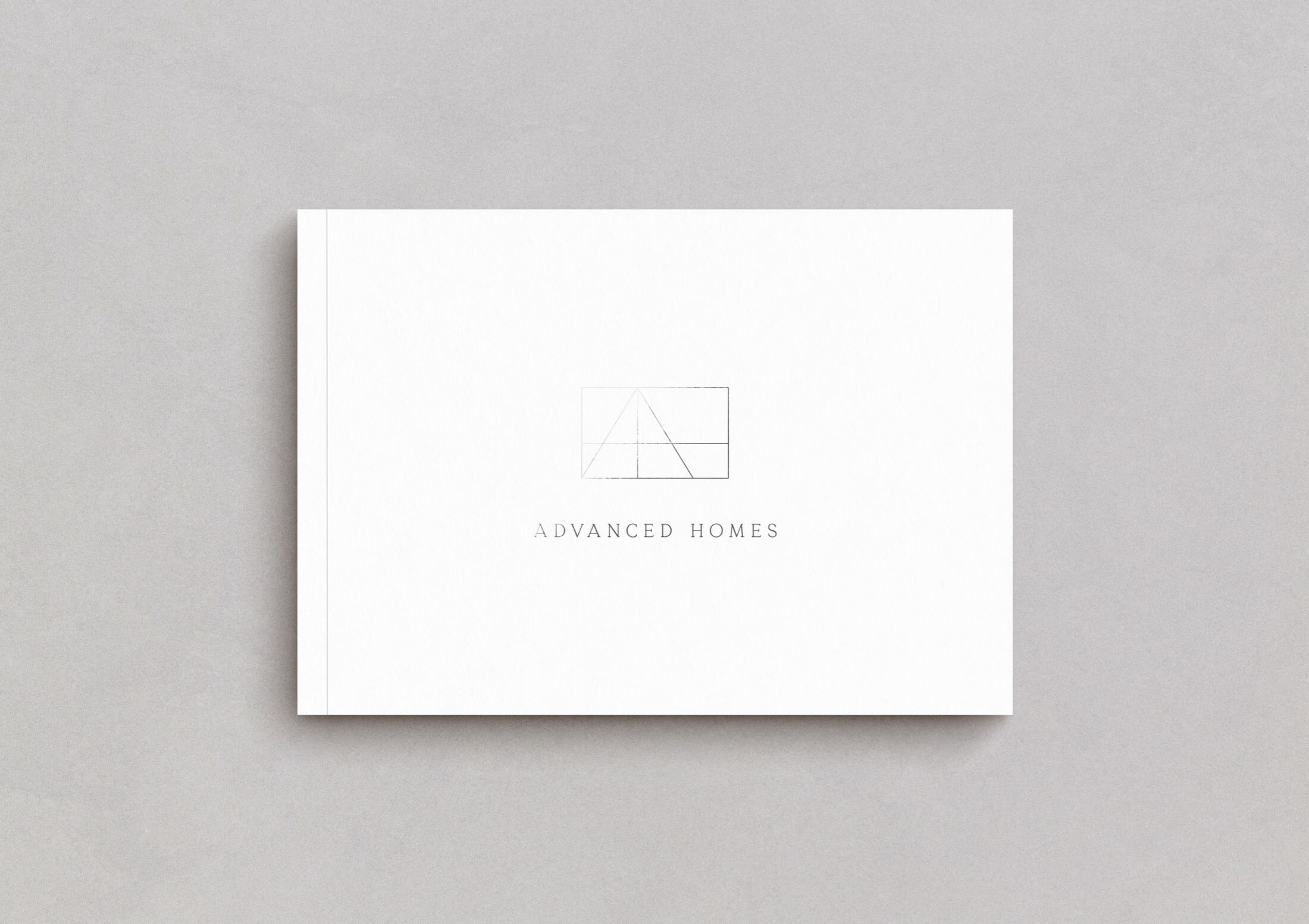 In a perfectly bound landscape book, the Advanced Homes brochure showcases the company’s expertise, approach, and portfolio of brands in a beautiful, personable and aspirational way.