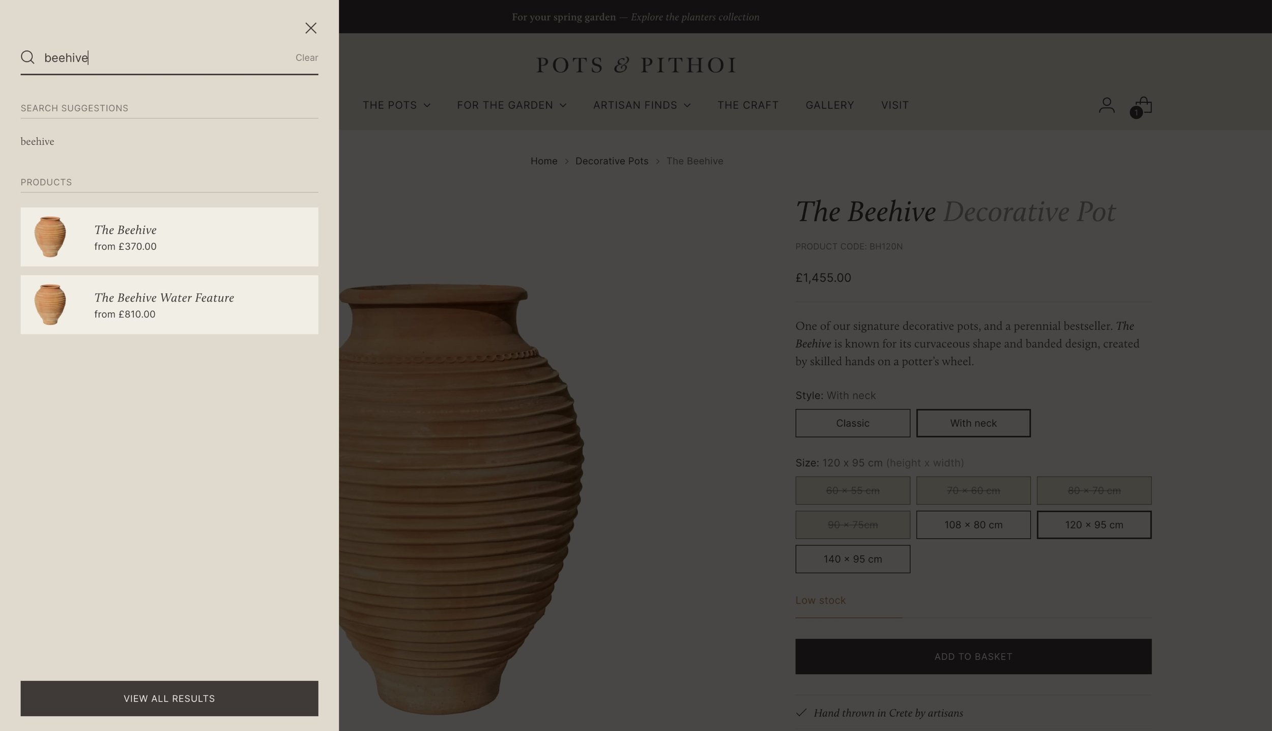 By introducing a clear product taxonomy, search results can return the most relevant related products.