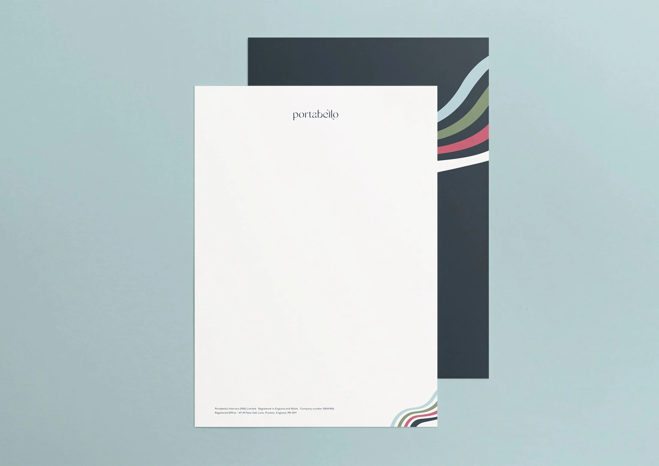 Letterheads are printed on uncoated, 120gsm paper stock for an earthy, natural, and approachable look and feel.