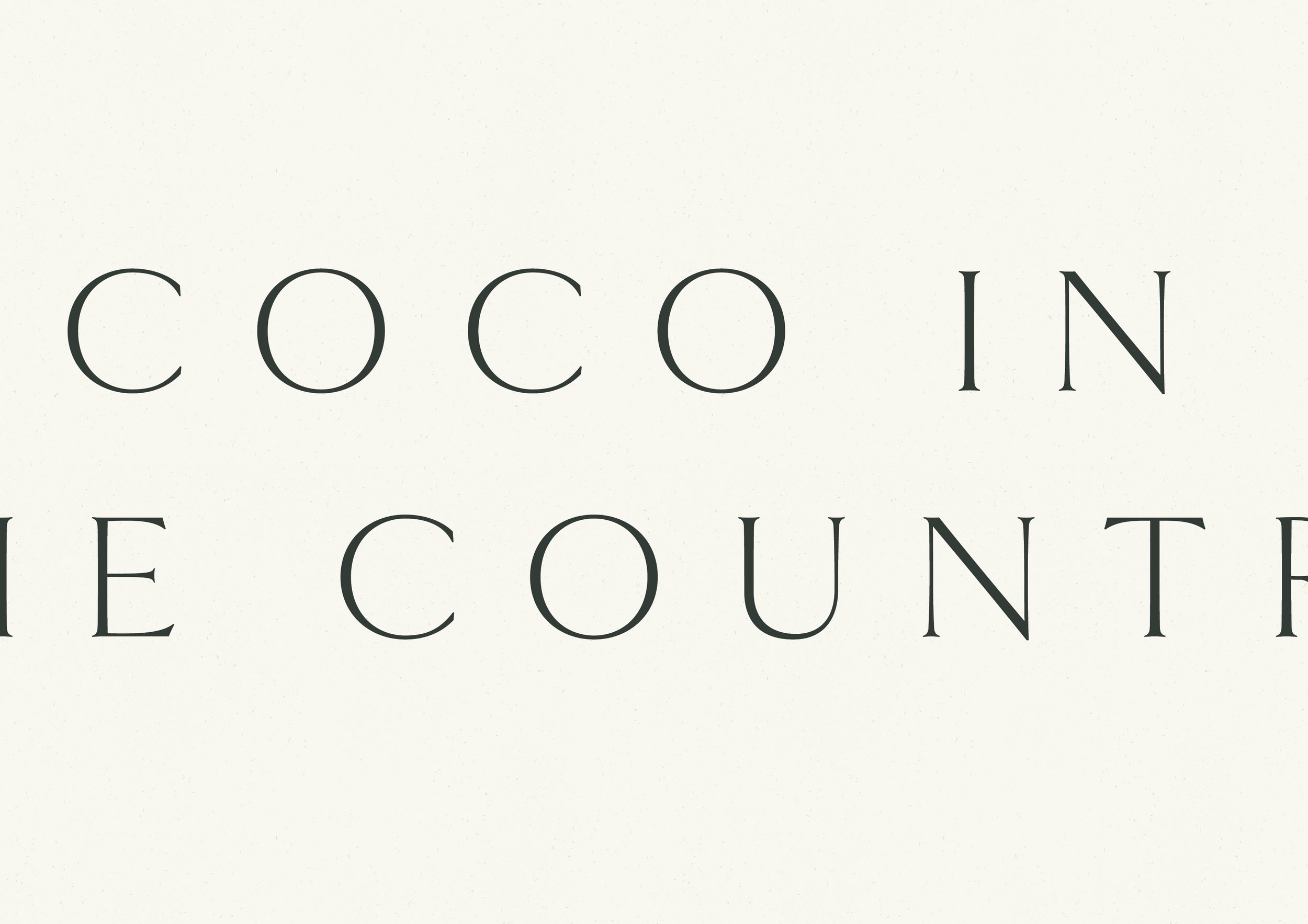 Typography is formal and elegant, with plenty of whitespace used to give the elements room to breathe.