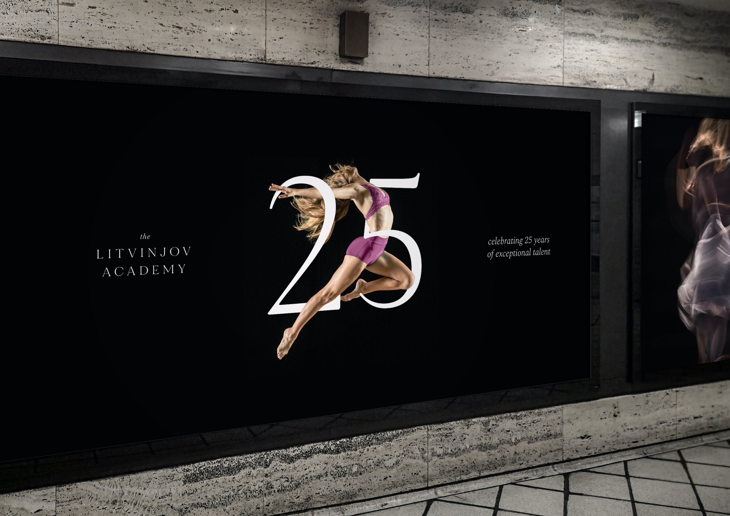 The dynamic and creative imagery is elegant, aspirational and refined and is bound to turn heads when used in selected industry magazines, external advertising and as huge posters within the academy buildings.