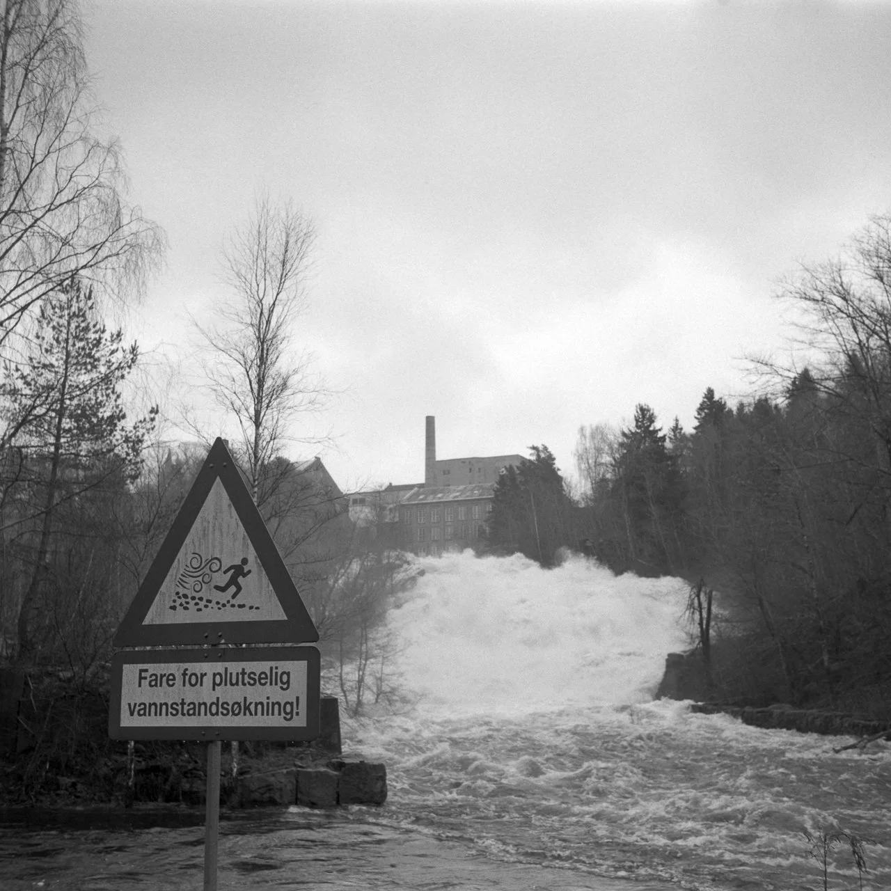 Tistedalsfossen at Fosseløkka in Halden, Norway