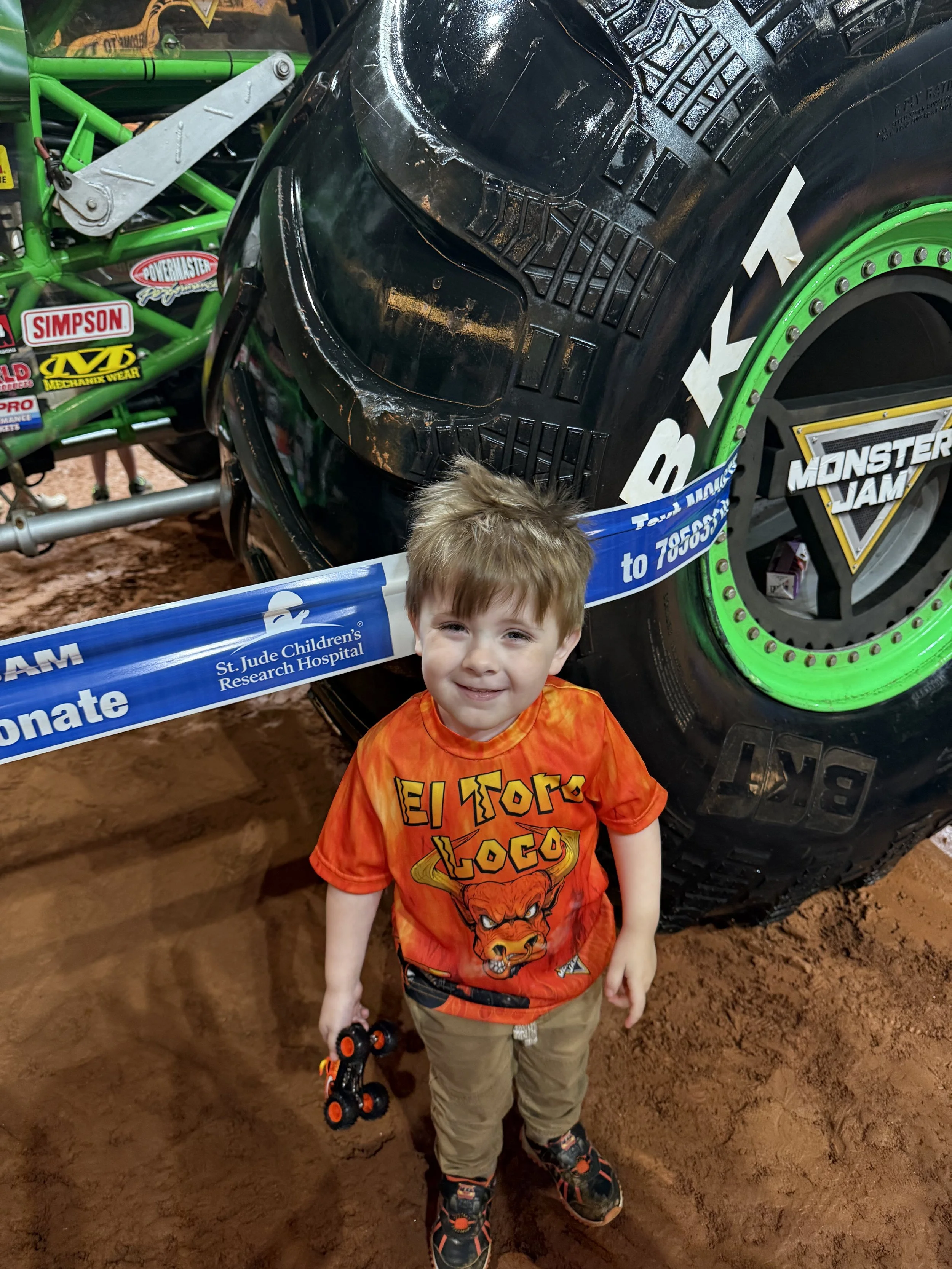 Big Trucks, Bigger Smiles: Brycen’s Monster Jam Wish Comes True
