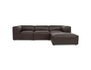 Lux Lounge Modular Sectional | Espresso Brown