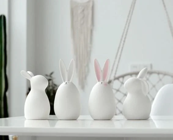 Ceramic Bunnies  | White