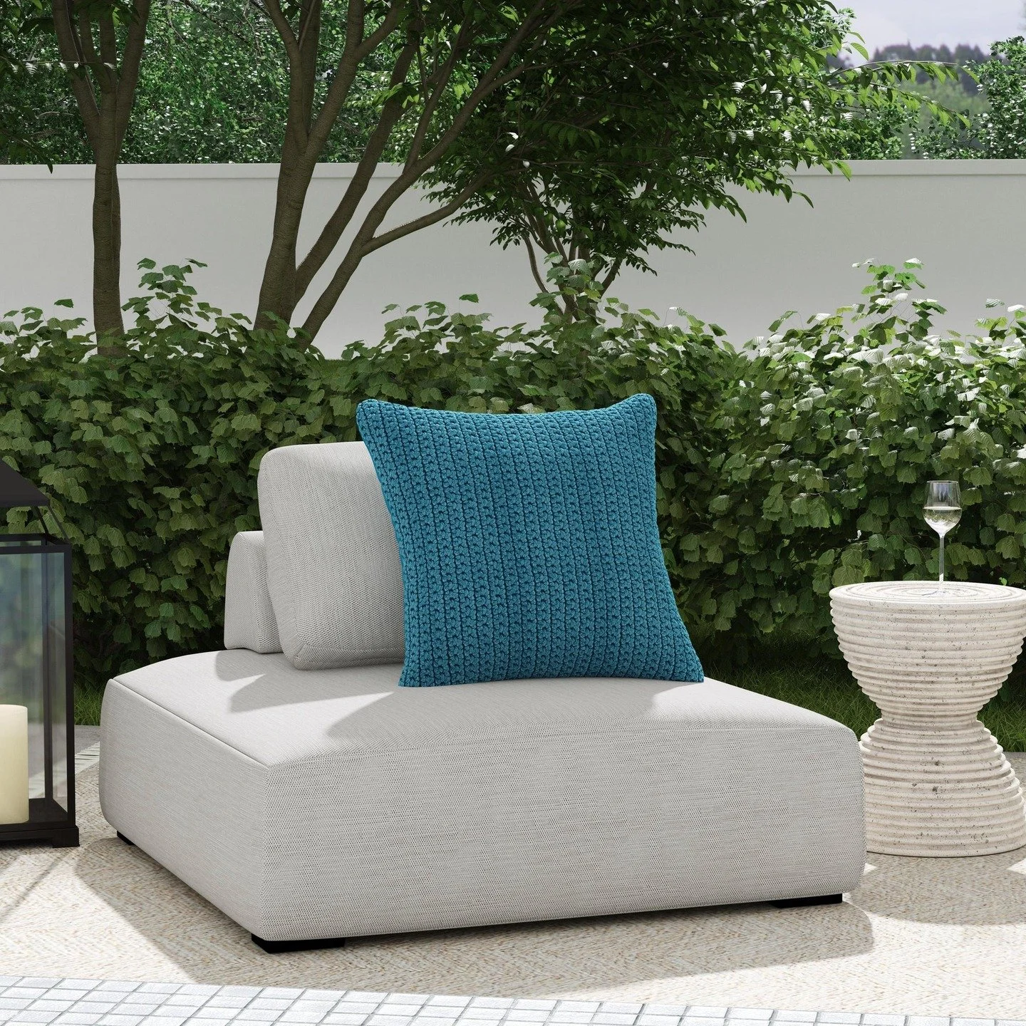 Nico Outdoor Lounge Chair | Light Gray
Embrace the serenity of outdoor living with the Nico Outdoor Square Lounge Chair in soft light gray. With its sleek aluminum frame and cozy Olefin fabric, this chair offers both style and comfort for your patio 