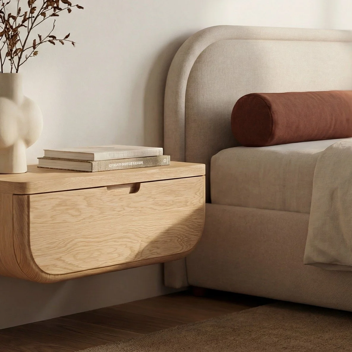 Hettie Floating Nightstand | Natural

A nightstand that never touches the floor&mdash;and still keeps your bedside essentials within reach.

Tap the link in our bio to shop the drop!

#nightstand #bedroomideas #furniture #interiordesign #bedroomgoals