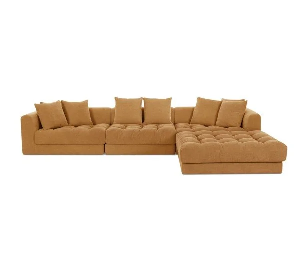 Davie Lounge Modular Sectional | Golden Yellow