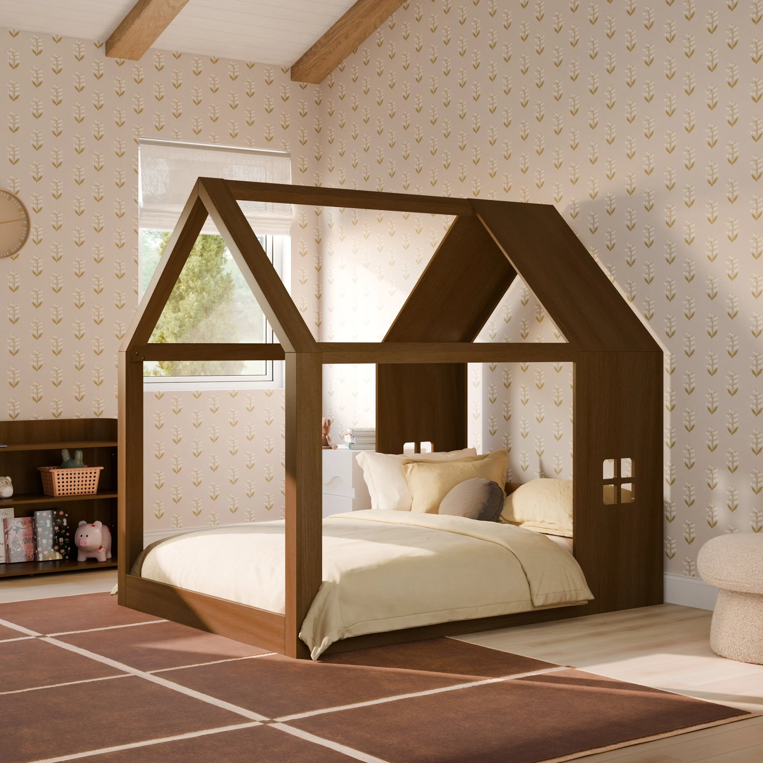 M32889NL_Uchi Montessori-Inspired House Full Bed_1.jpg