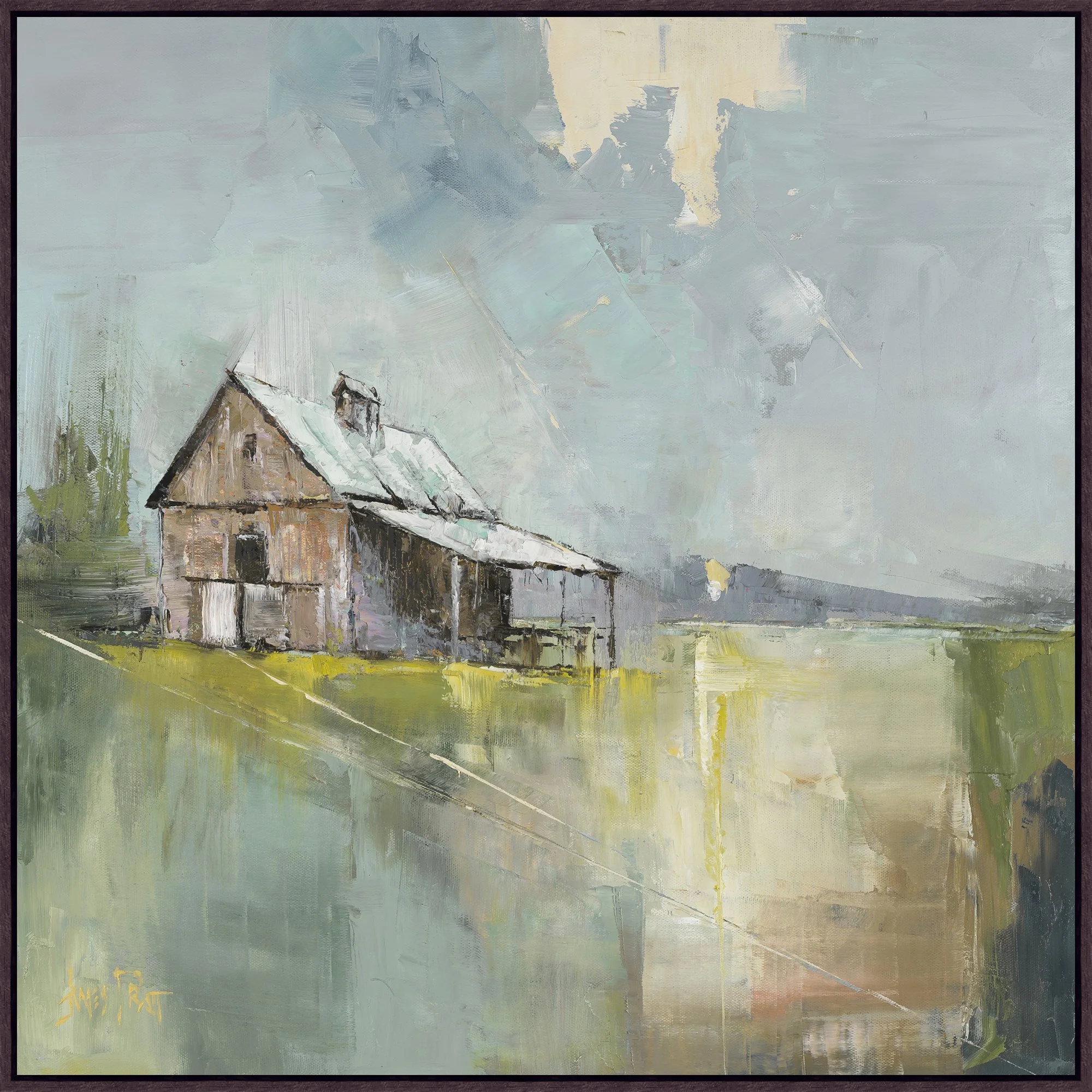 Country Farmhouse 1 | Slim Espresso Frame