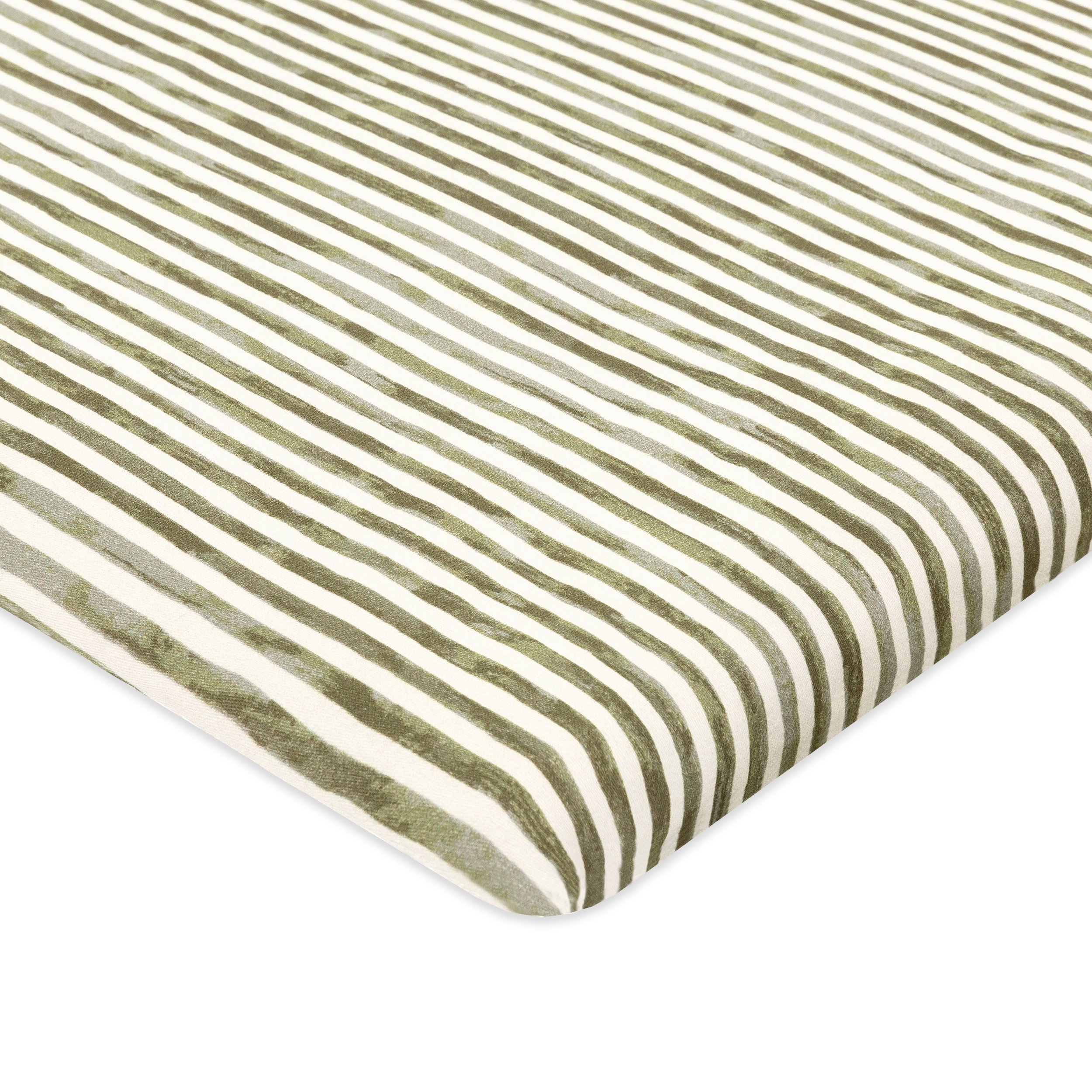 All-Stages® Bassinet Sheet in GOTS Certified Organic Brushed Cotton by Nate Berkus | Juniper Stripe