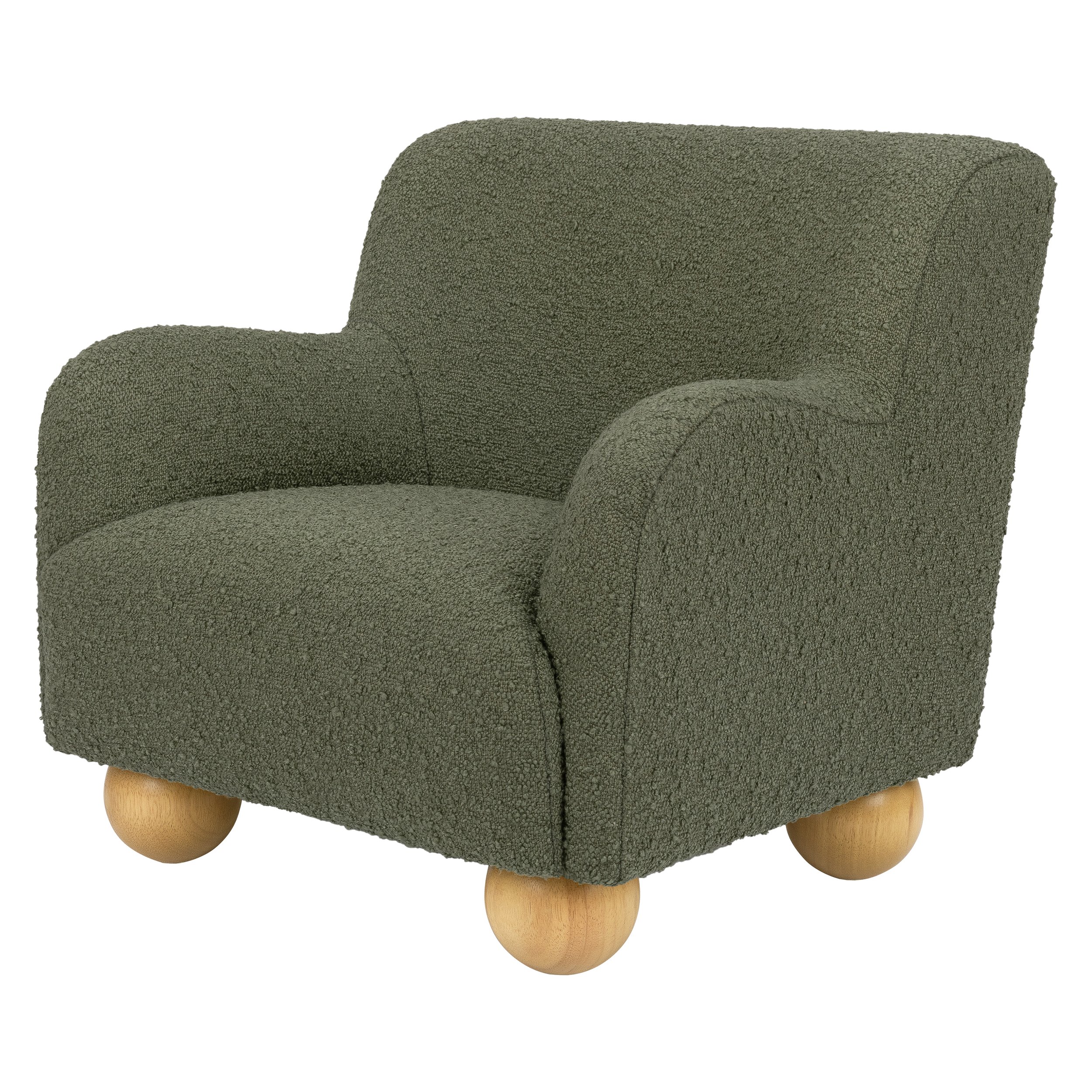 Babyletto Swoop Kids Chair | Olive Boucle