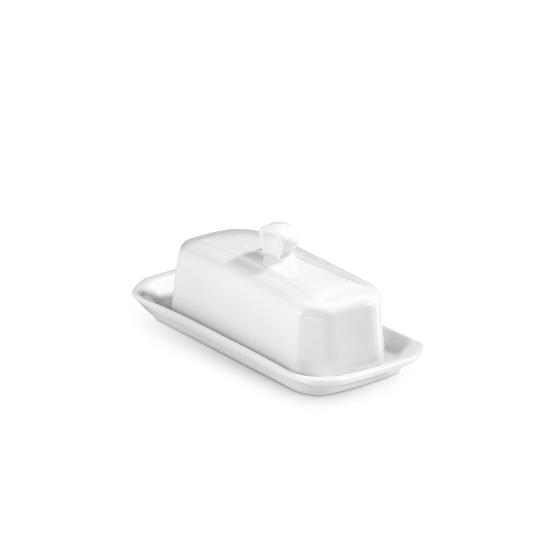 Pillivuyt Butter Tray with Cover | White