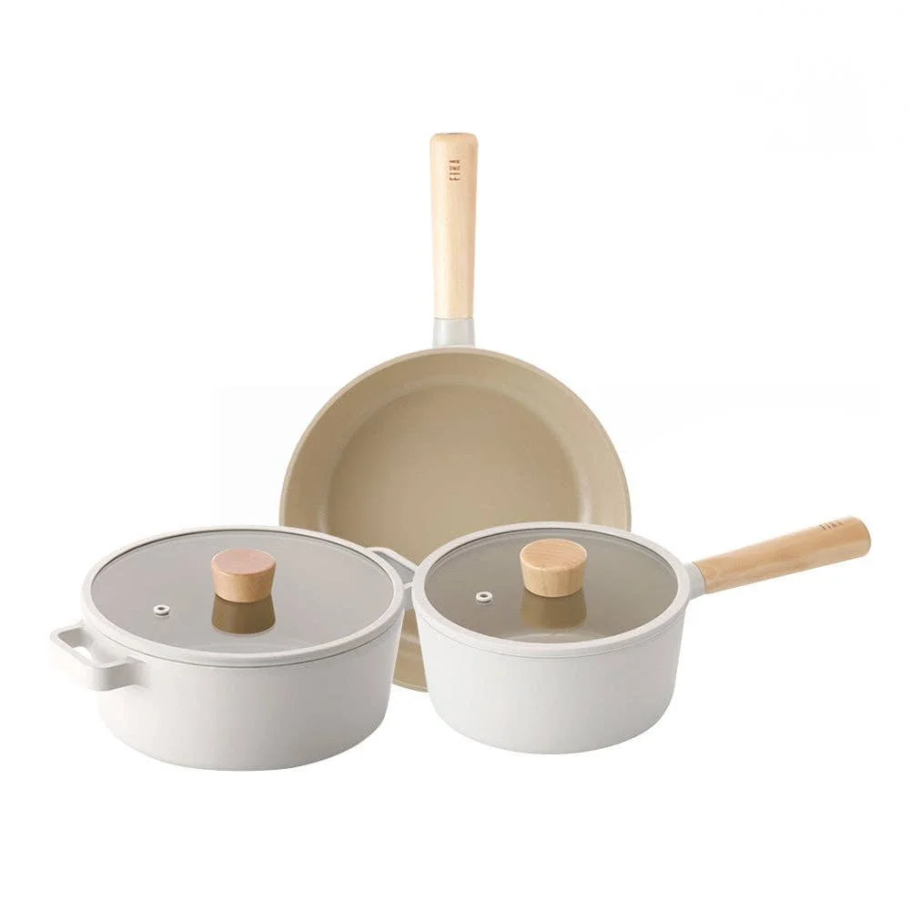 NEOFLAM FIKA 5pc Cookware Set | Ivory