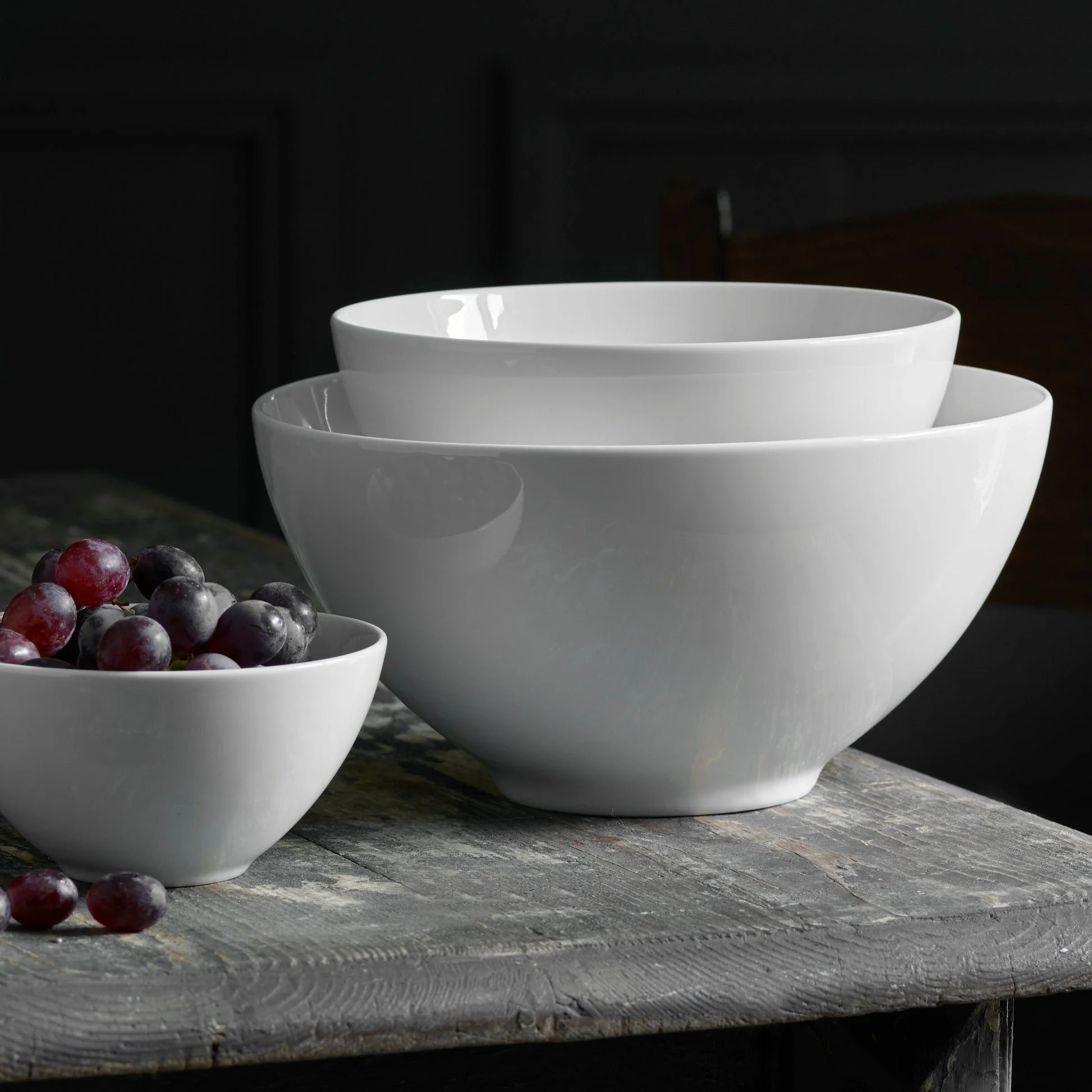 Cecil Deep Bowls | White, 3 sizes