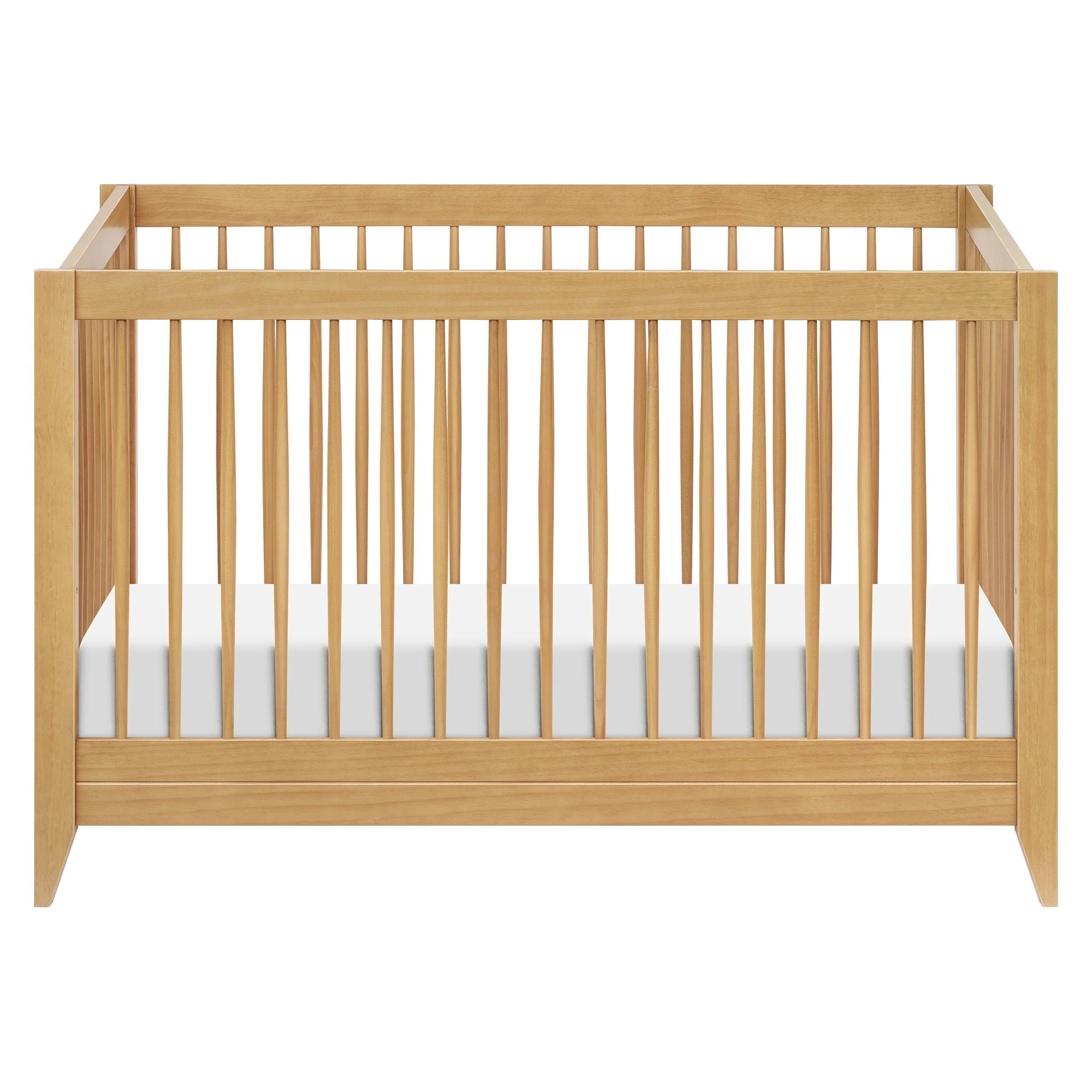 Babyletto Sprout 4-in-1 Convertible Crib with Toddler Bed Conversion Kit | Honey