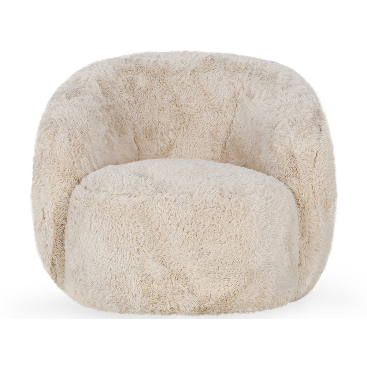 Adley Plush Swivel Chair | Sand