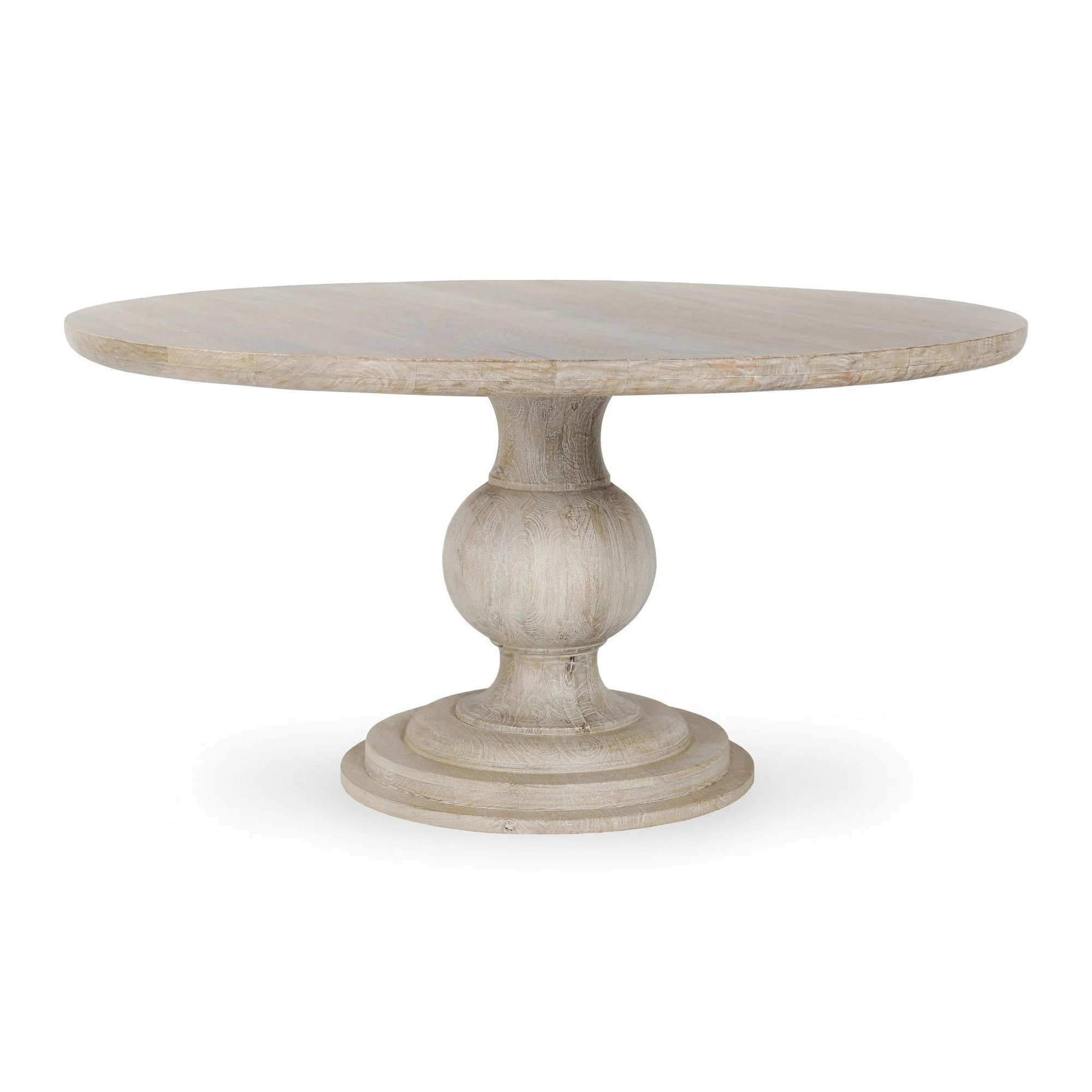 Hera Solid Wood 72" Round Dining Table | Creamwood