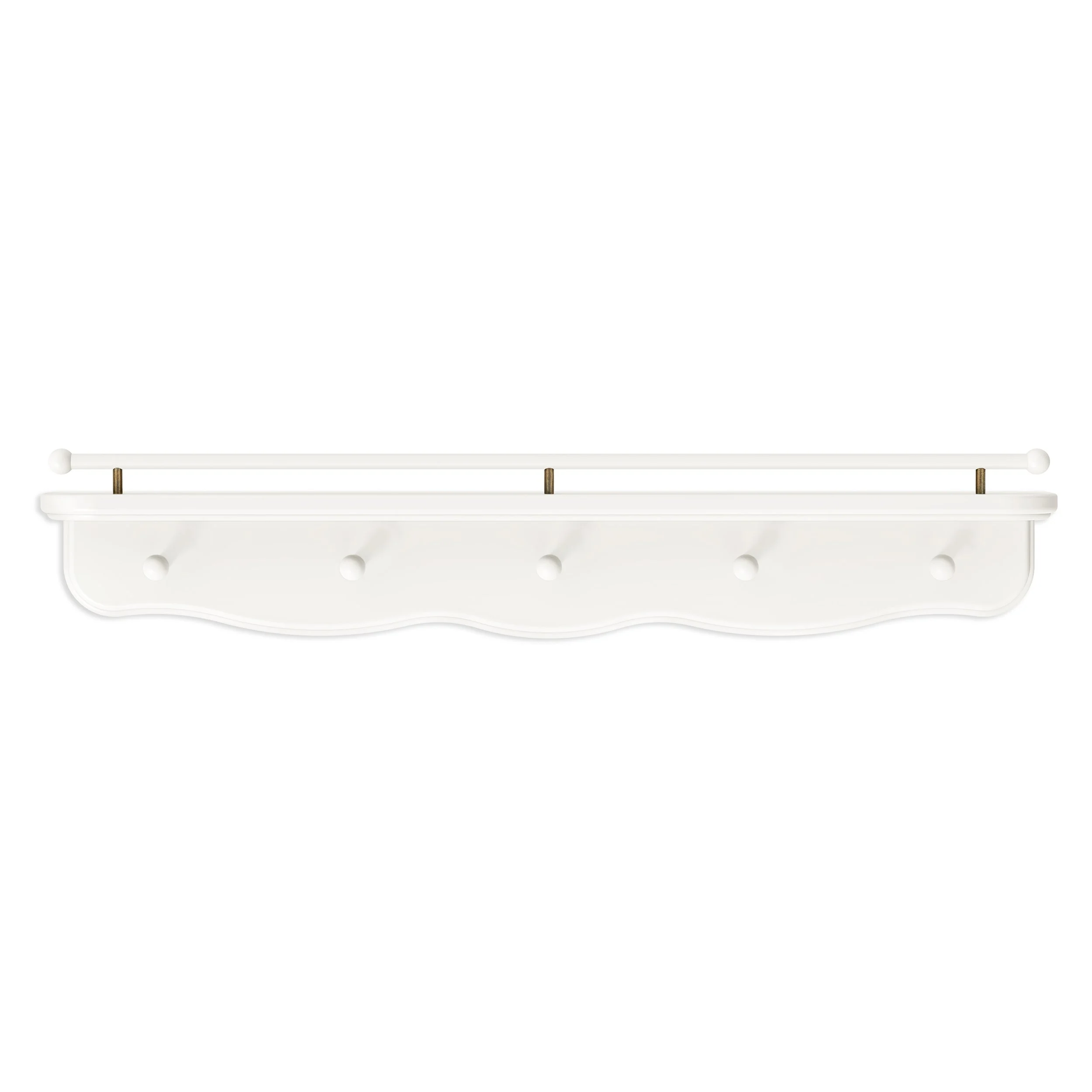 Namesake Liberty 31" Wall Shelf with Hooks | Warm White