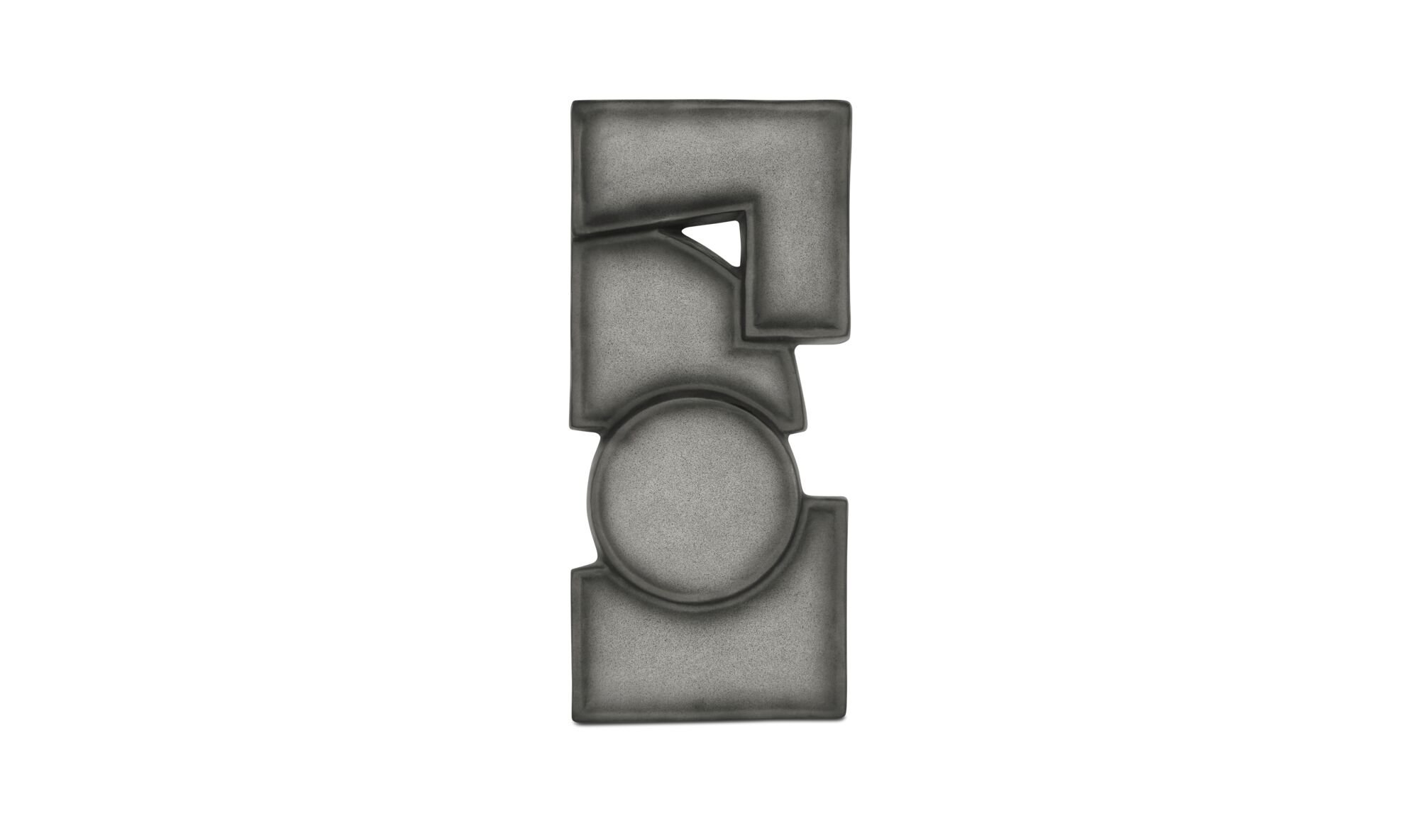 Teo Wall Sculpture I Charcoal