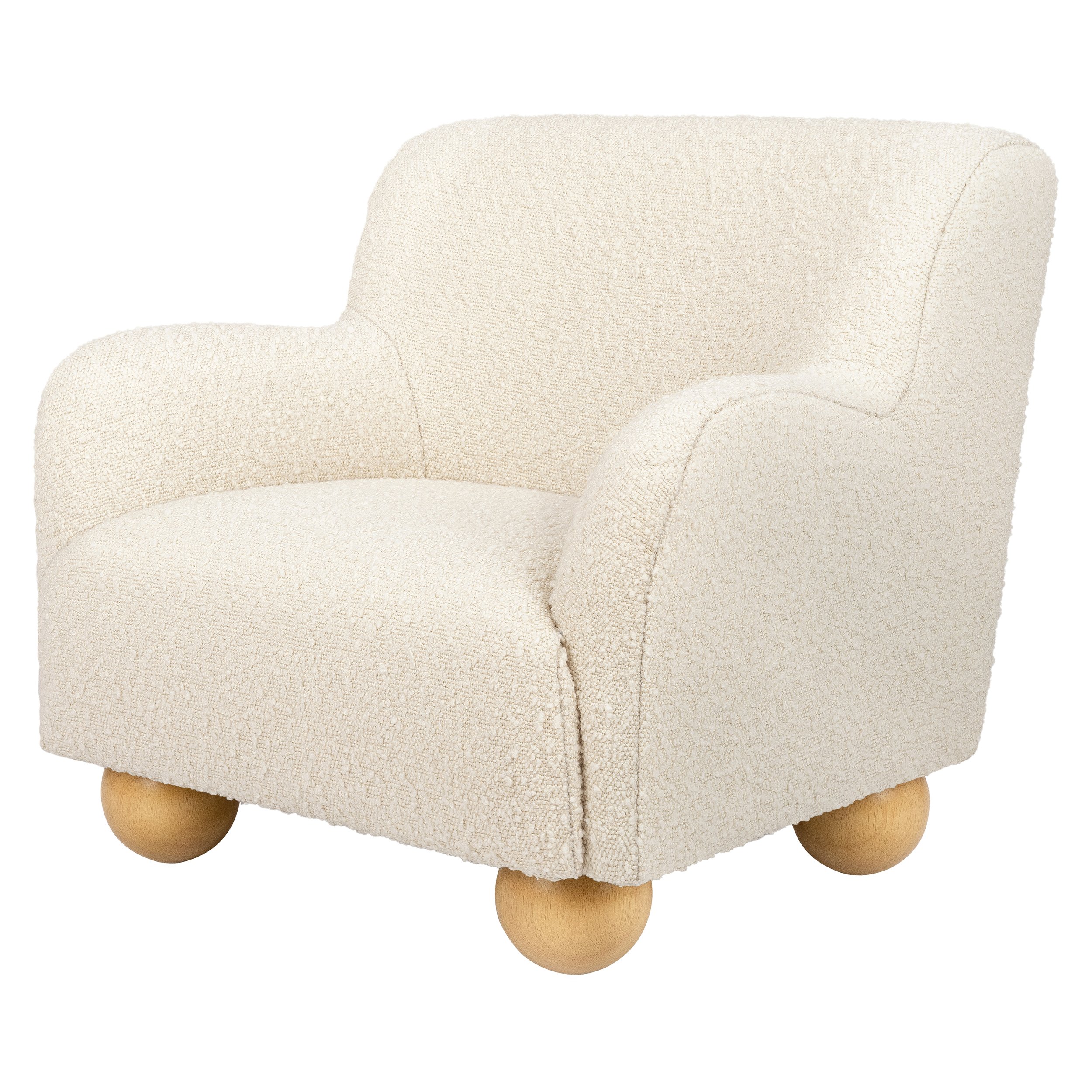 Babyletto Swoop Kids Chair | Ivory Boucle