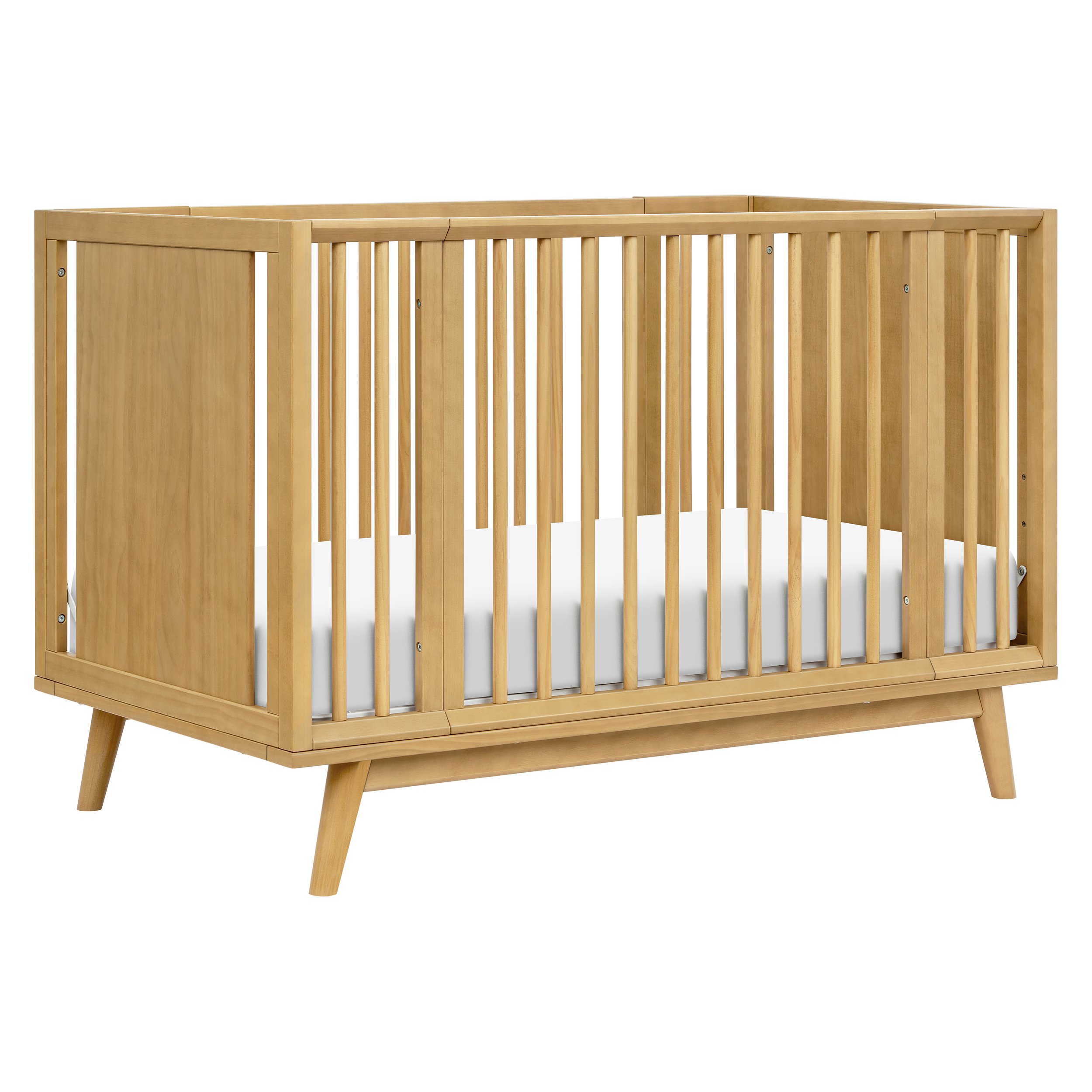 Babyletto Palma 8-in-1 Convertible All-Stages® Crib with Bassinet & Toddler Bed Kits | Honey
