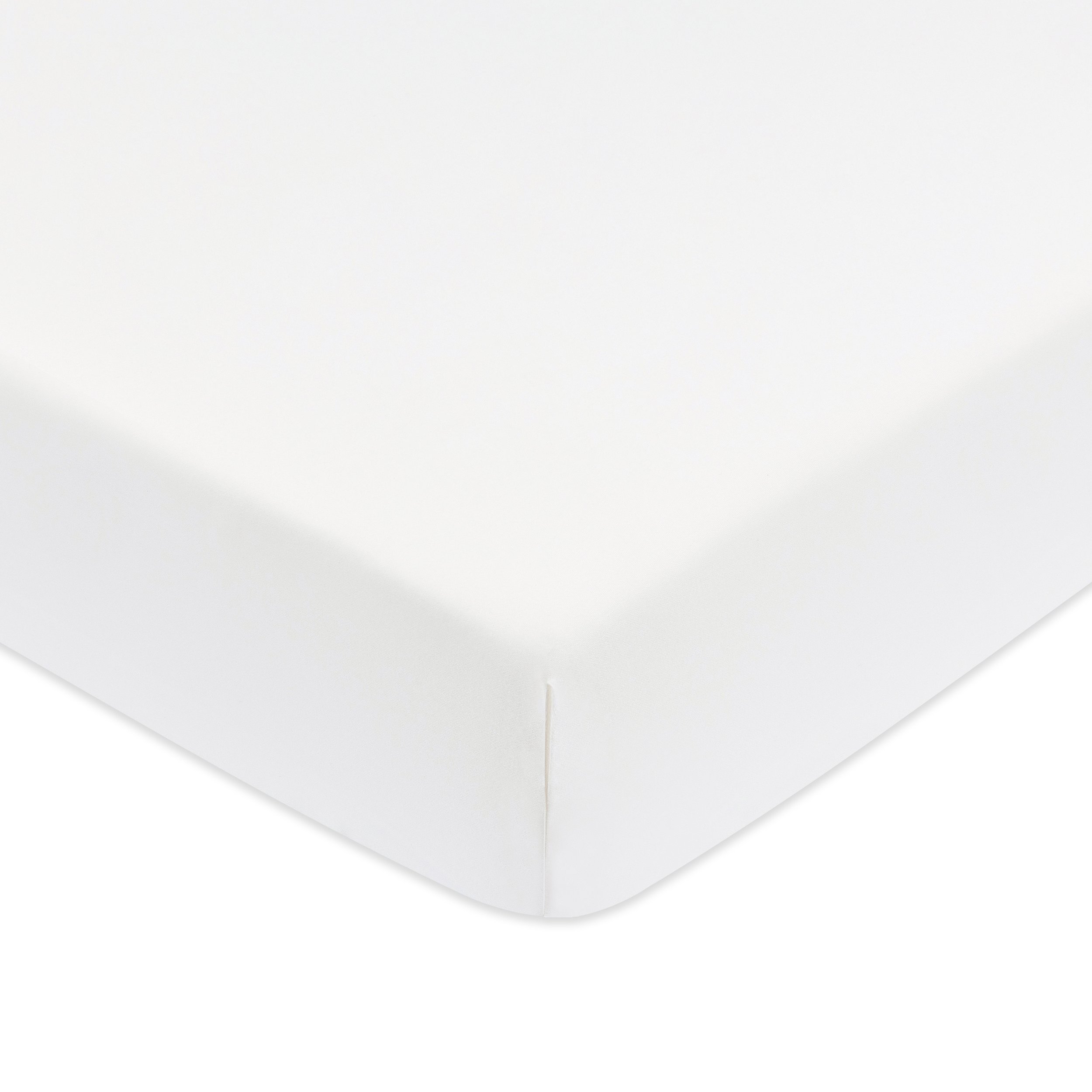 All-Stages Bassinet Sheet in GOTS Certified Organic Brushed Cotton | Bright White