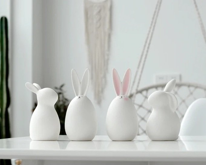 Mod Ceramic Bunnies