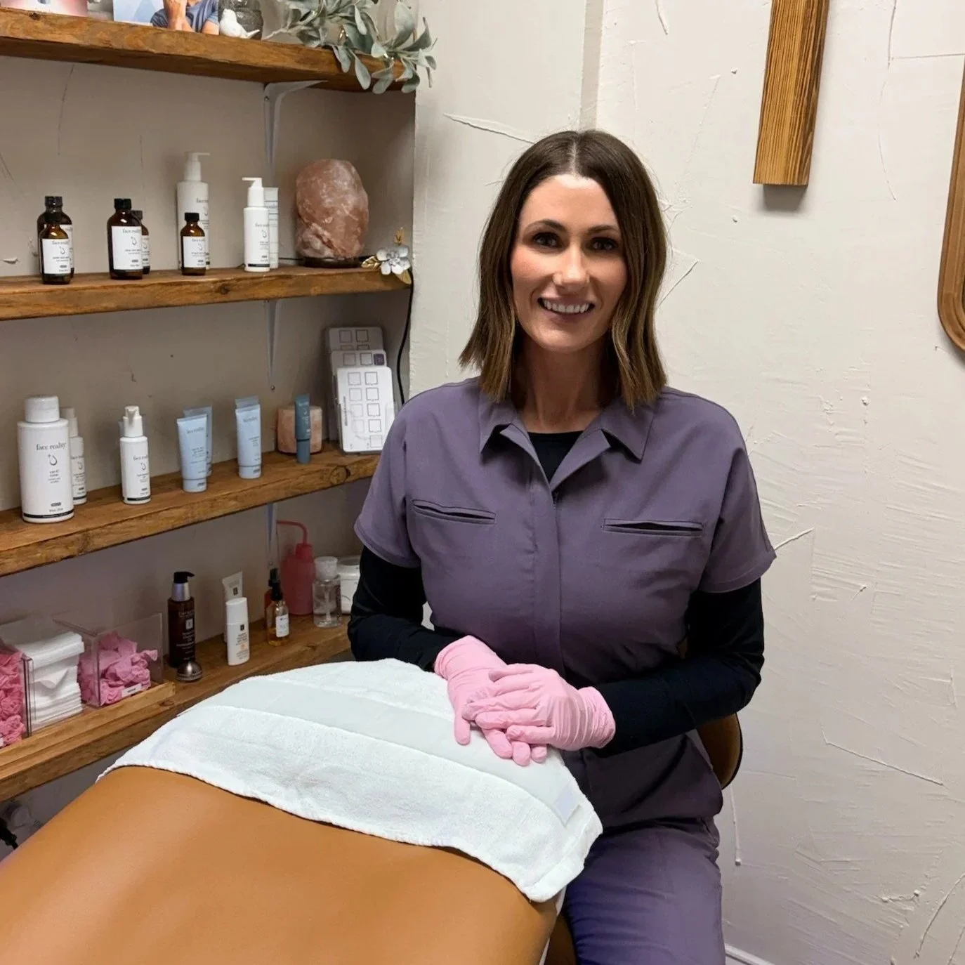 an esthetician and laser technician carrie andrews