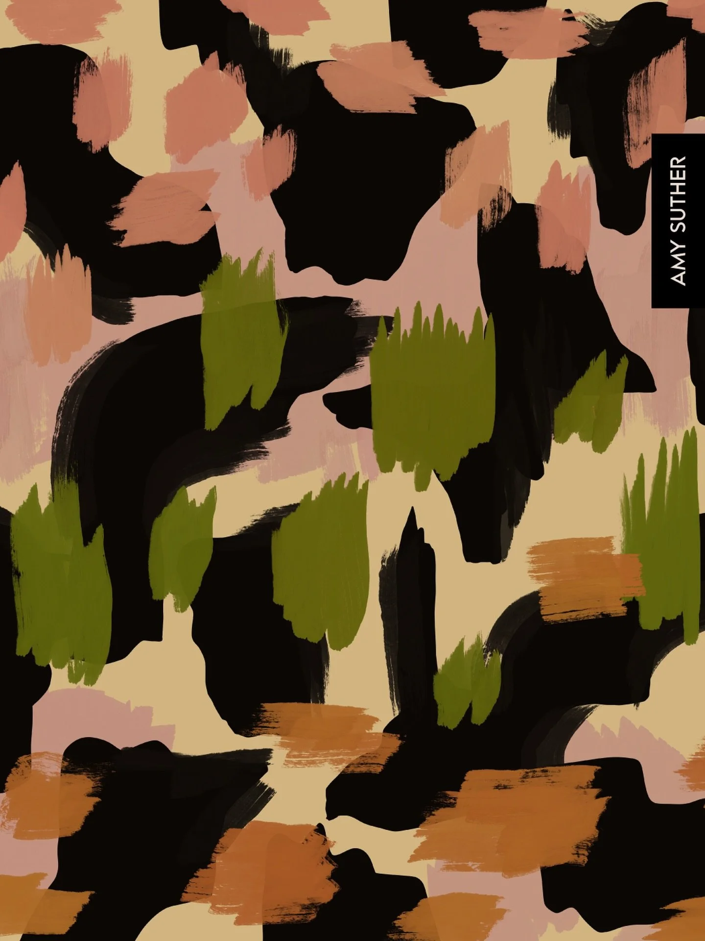 Digging in to abstract concepts. This pattern is available for licensing and more are in the works. Contact me if you&rsquo;re interested in licensing opportunities: hello@amysuther.com

#artlicensing #surfacepatterndesigner #abstractpatterns #fashio