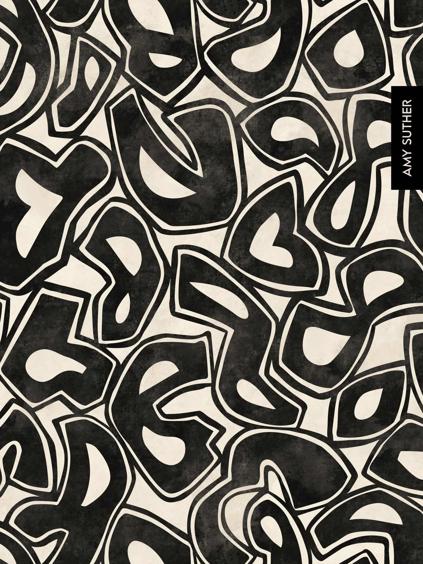 The joy continues in the abstract realm. 
#artlicensing #abstractart #surfacepatterndesign #innateart #abstractpattern