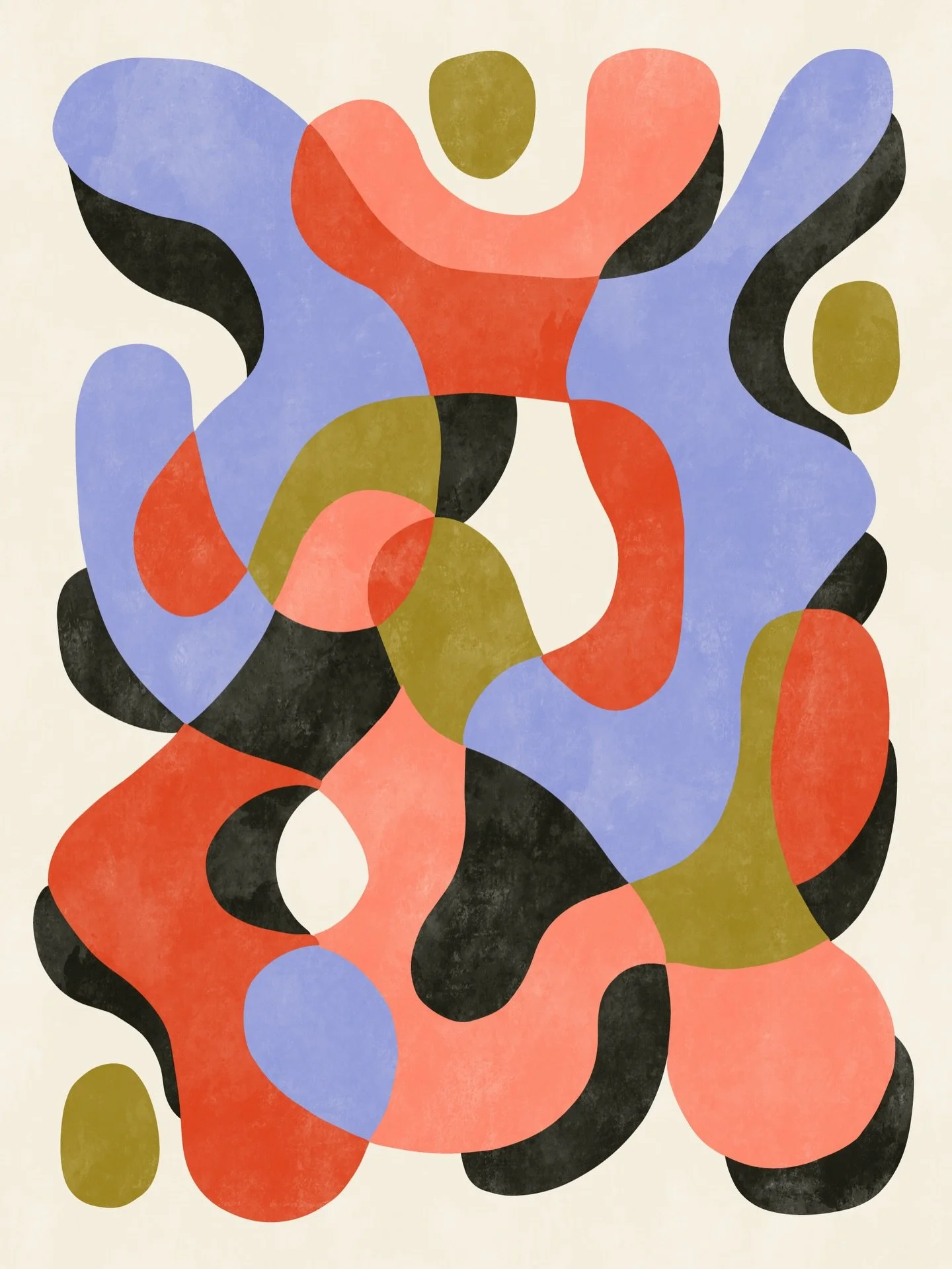 I&rsquo;m really leaning in to more abstract work, and it&rsquo;s opening up a lot of creativity. This one is about connection through intertwining forms. #abstractart #entwinedart #contemporaryart #artoftheday #abstractexpression