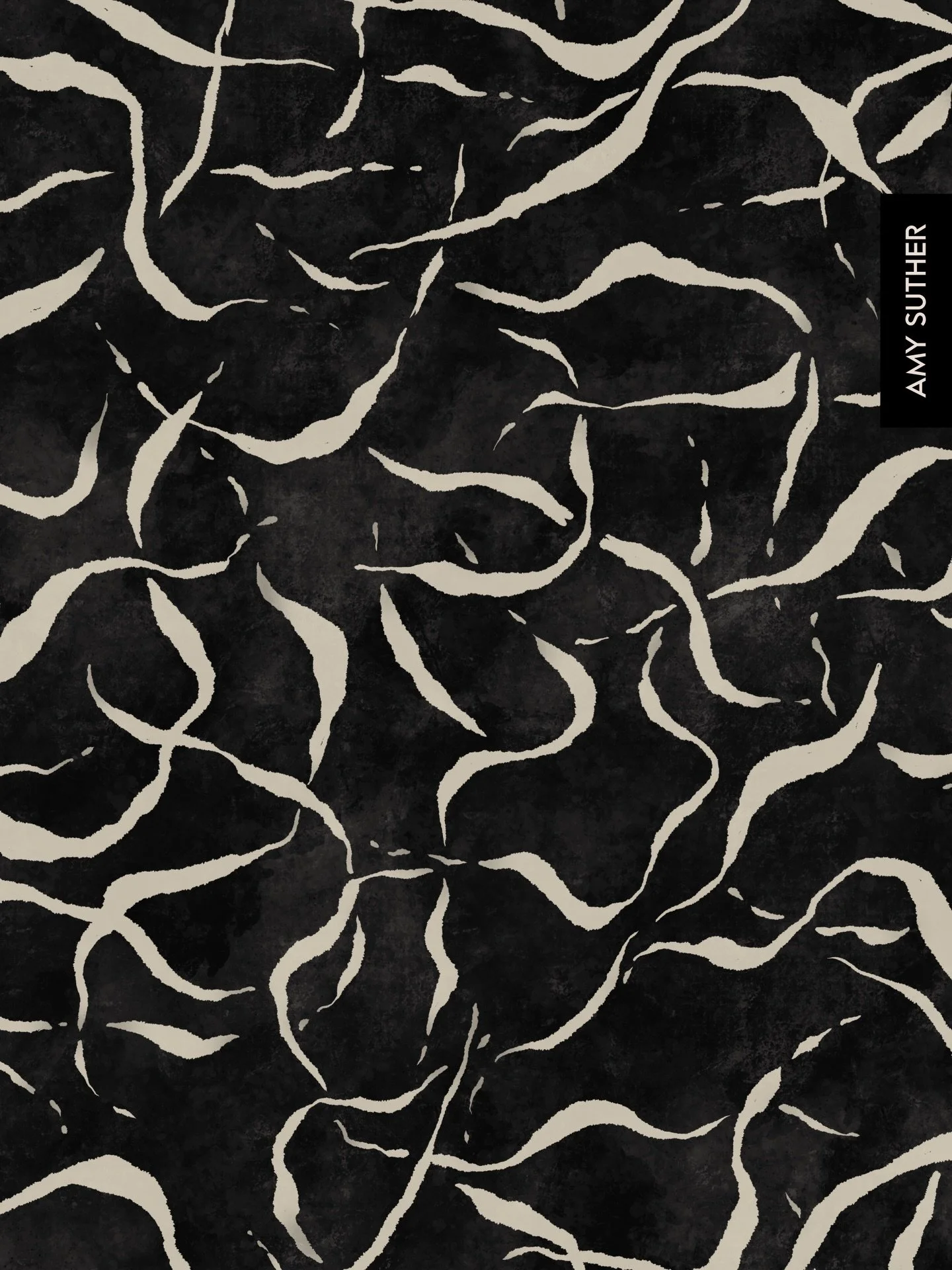 Into the unknown. New art in my portfolio. AmySuther.com #newart #textiledesign #surfacepatterns #abstractpattern #floating