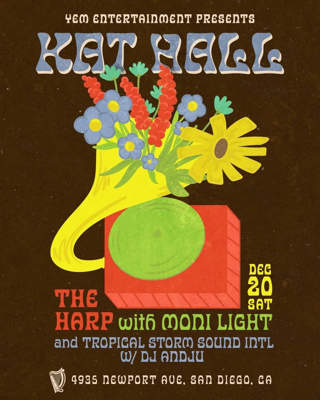 Kat Hall at The Harp  w Moni Light & Dj Andju 
