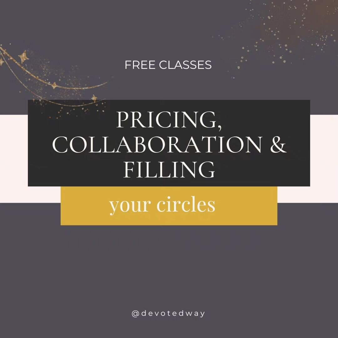 🎉 Exciting news divine ones! I'm hosting a series of mini-classes all about circles and retreats! Join me LIVE inside our Facebook group for three transformative sessions. And the best part? You can watch the replay anytime you want! Boom. 💥

🗓️ M