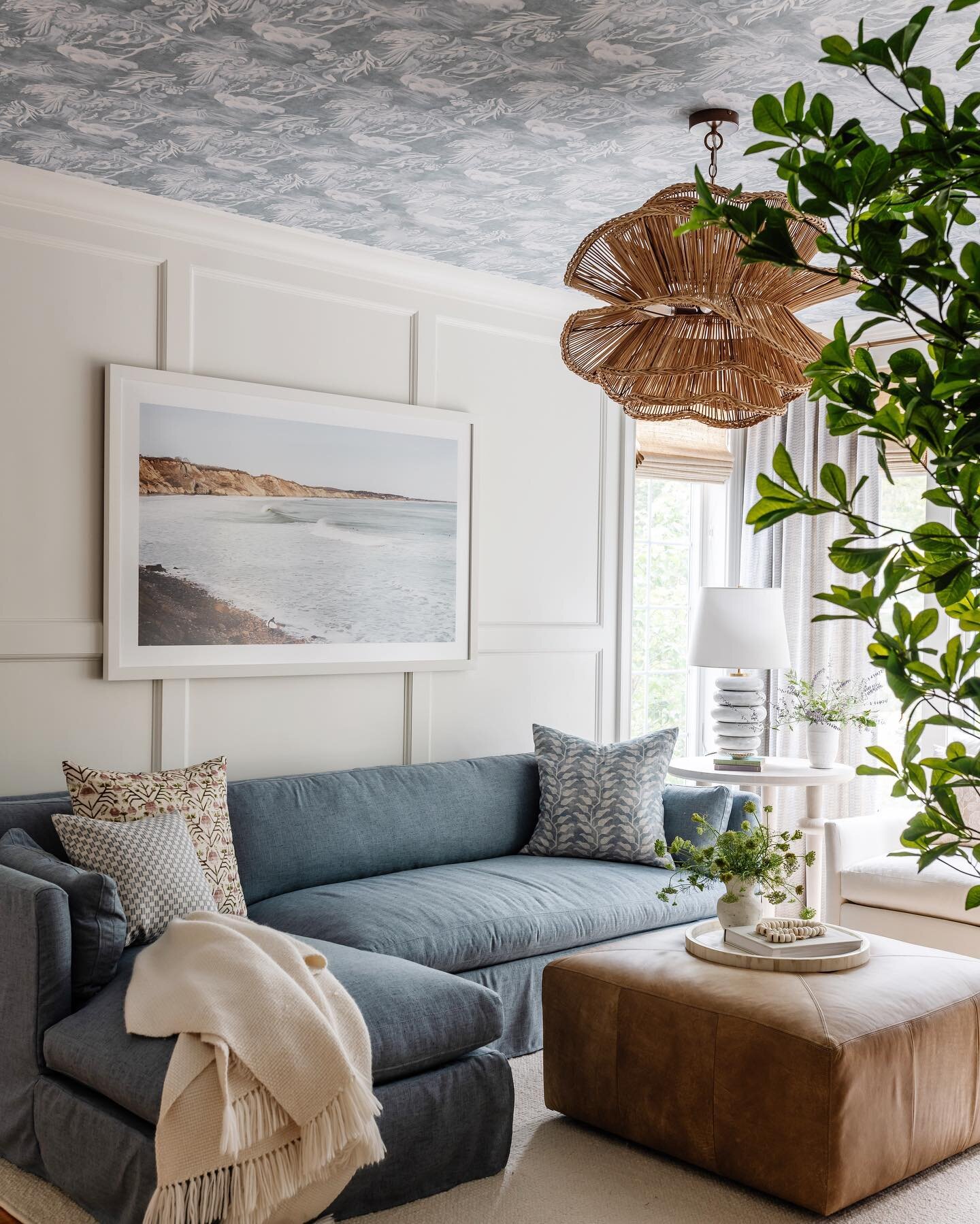 The living room from our #CharmingChatham Project is filled with natural light, cozy layers and whimsical elements. Don&rsquo;t you just want to curl up here?

. . .

Design &amp; Styling: @houseofcocointeriors 
Photography: @jessicadelaneyphotograph