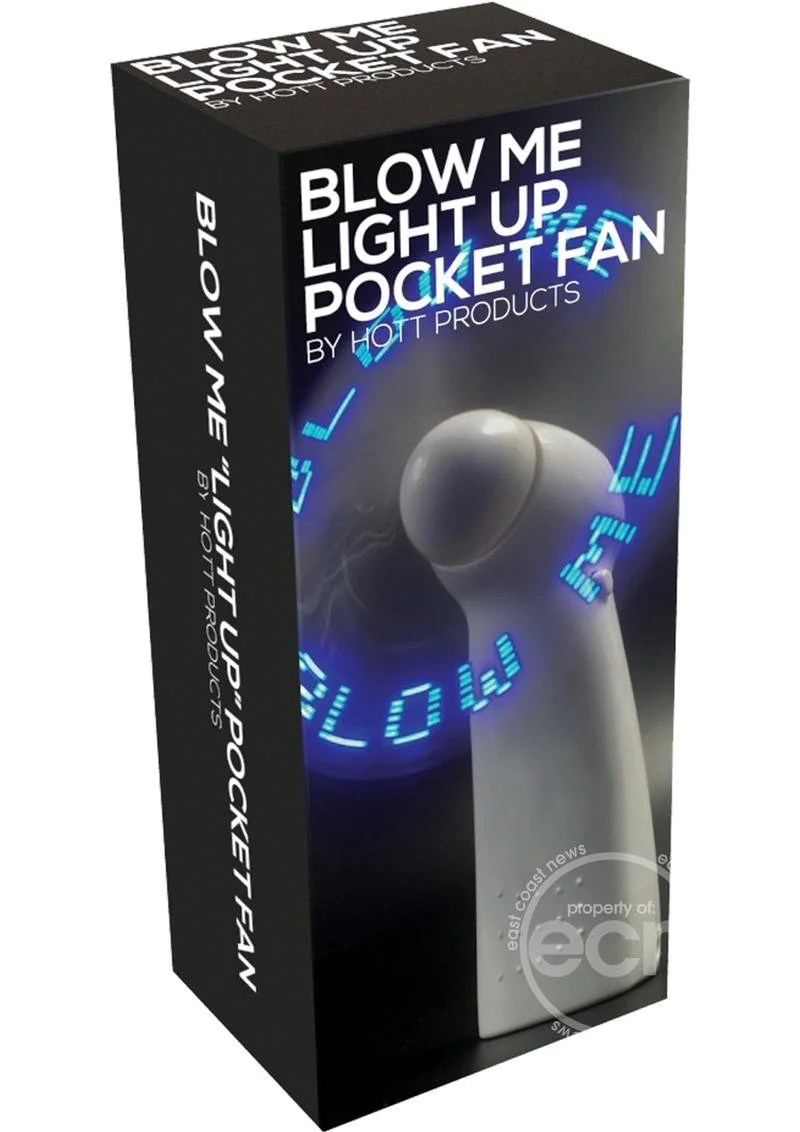 Blow Me Light Up Pocket Fan