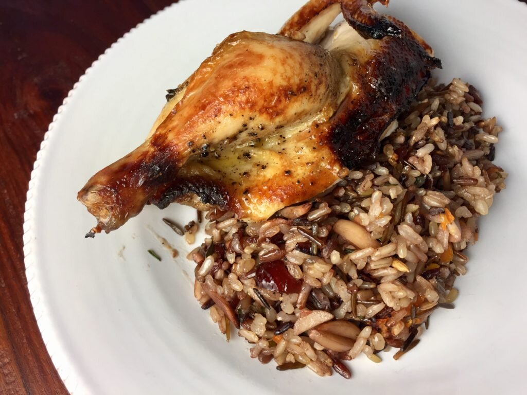 Cornish Game Hens &amp; Wild Rice Stuffing