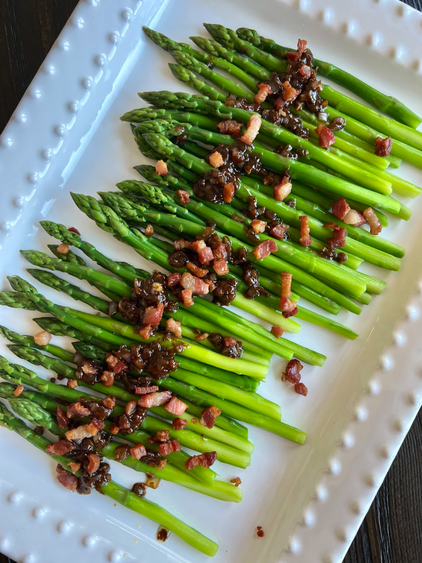 Asparagus with Pancetta &amp; Balsamic Vinaigrette
