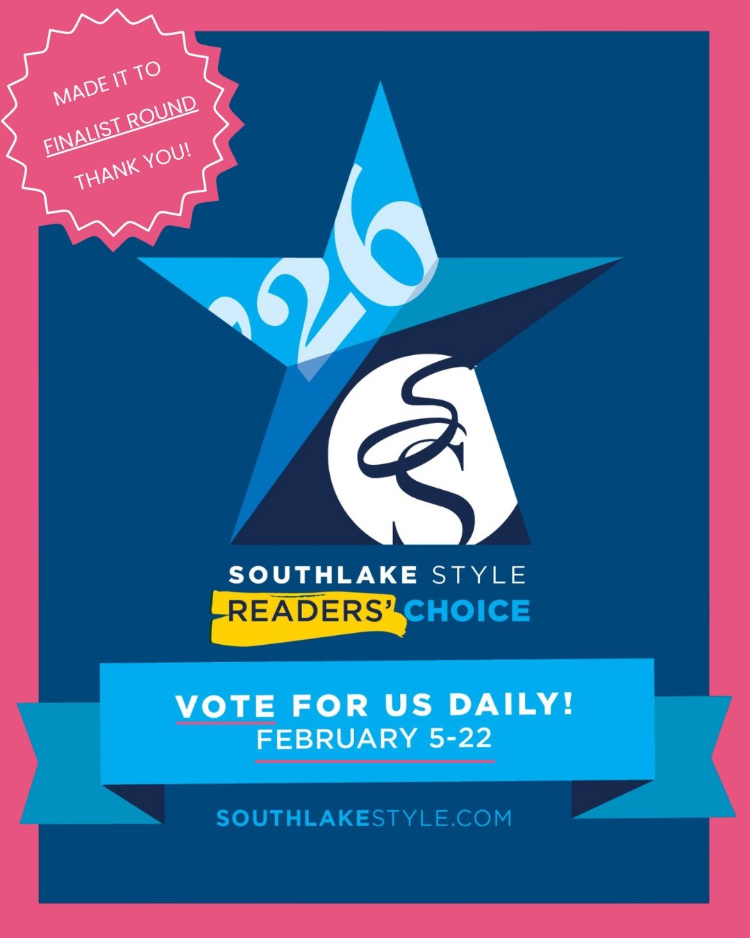 Finalist Round graphic showing voting starting