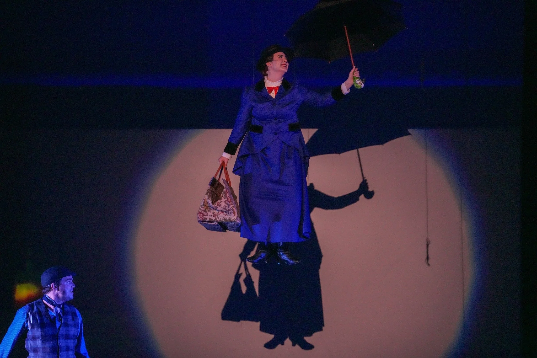“Winds in the east, mist coming in”…happy opening night to our Mainstage production of Disney’s Mary Poppins! This practically perfect musical sweeps in to cap off our 2024–2025 season. From high-flying magic and chimne