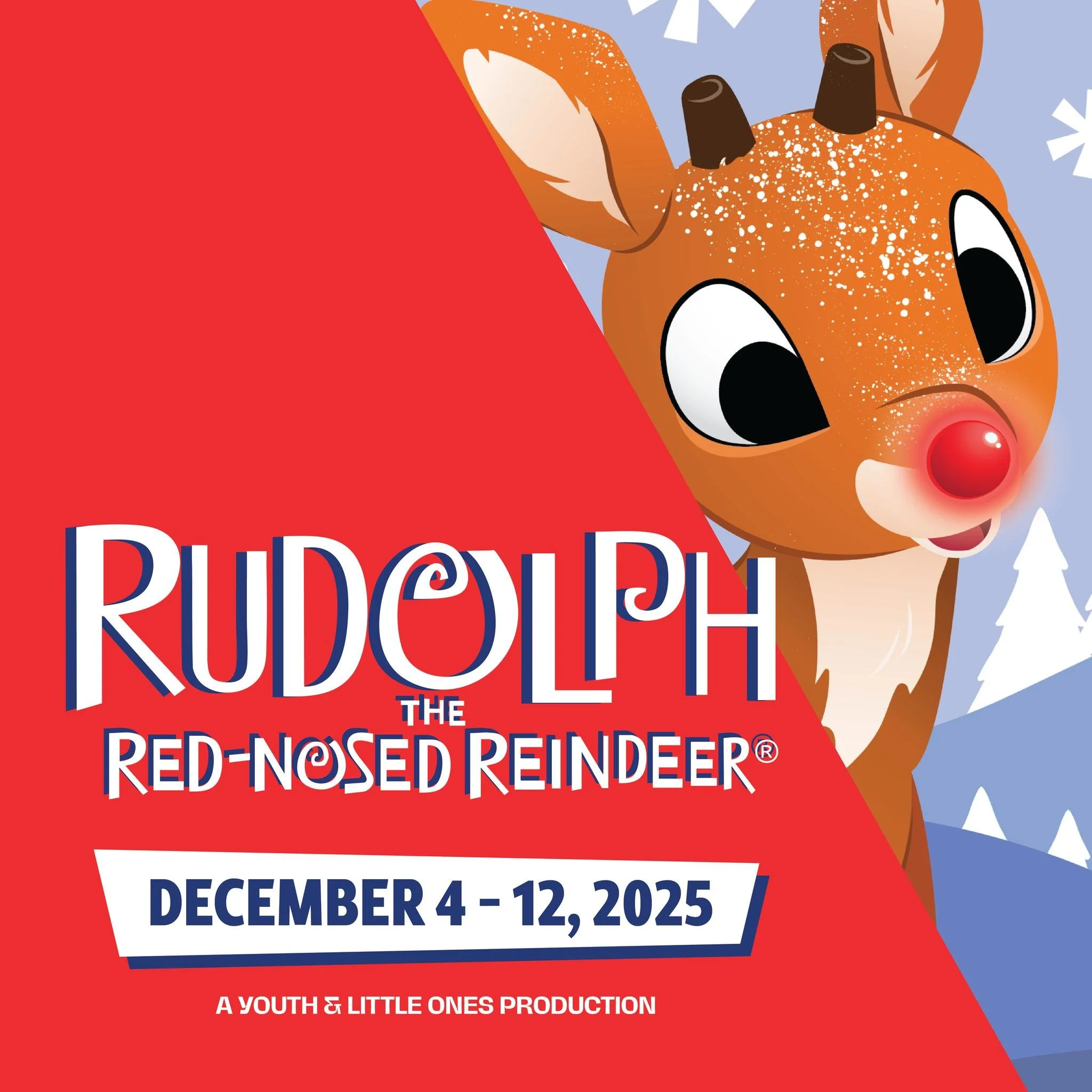 Do you hear that jingling? The Wednesday cast is bringing the magic to life!✨ Tickets are now on sale for our WEDNESDAY CAST Youth & Little Ones production of Rudolph the Red-Nosed Reindeer Jr.! 🎅🎄🦌
Join Rudolph on a heartwarming journey to f