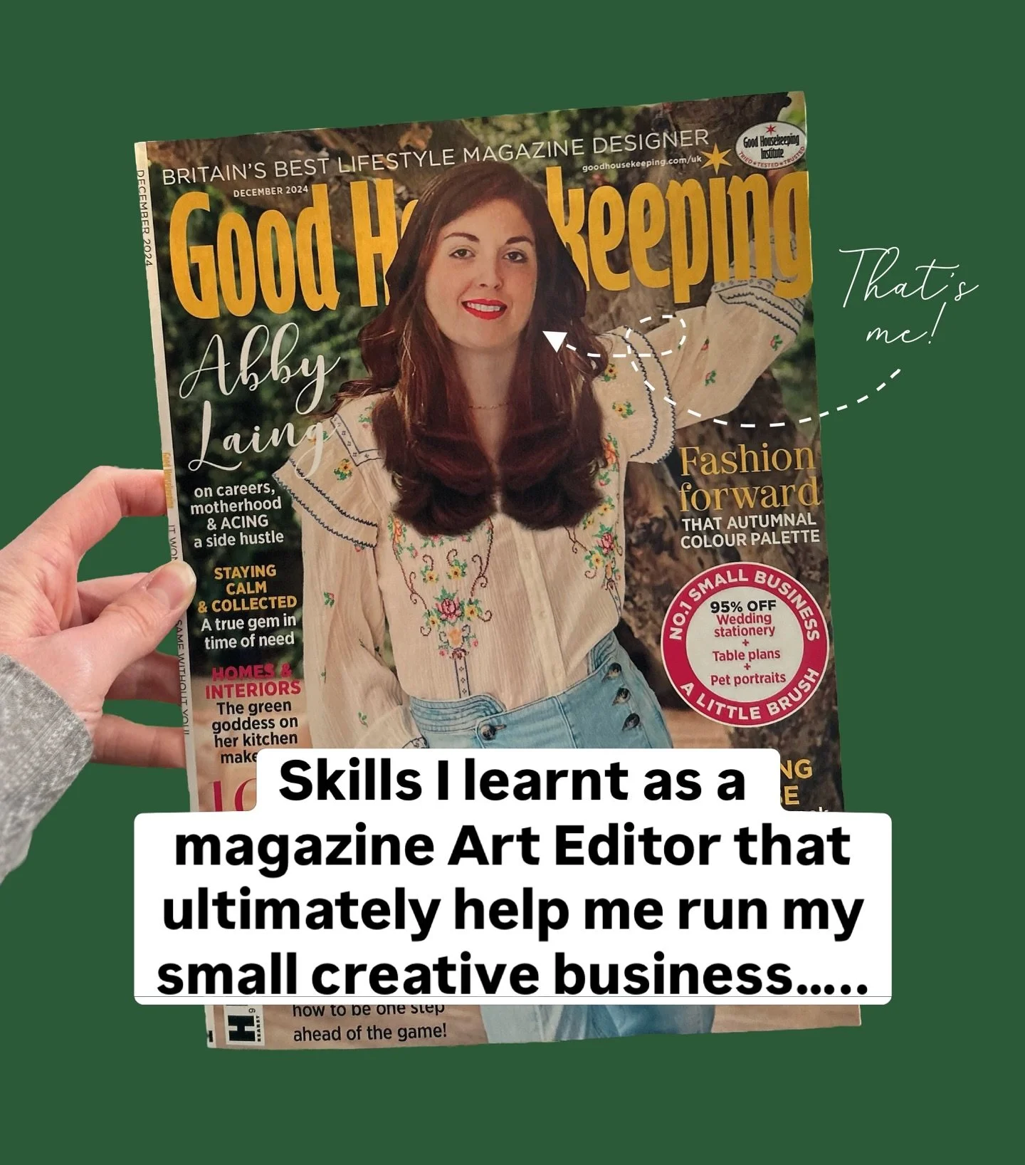 Skills are so transferable aren&rsquo;t they! 

I was the Art Editor for the UK&rsquo;s biggest women&rsquo;s lifestyle magazine (see slide 1 for my leaving card!) until I took my small business full time in Jan &lsquo;25. 

What job did you do befor