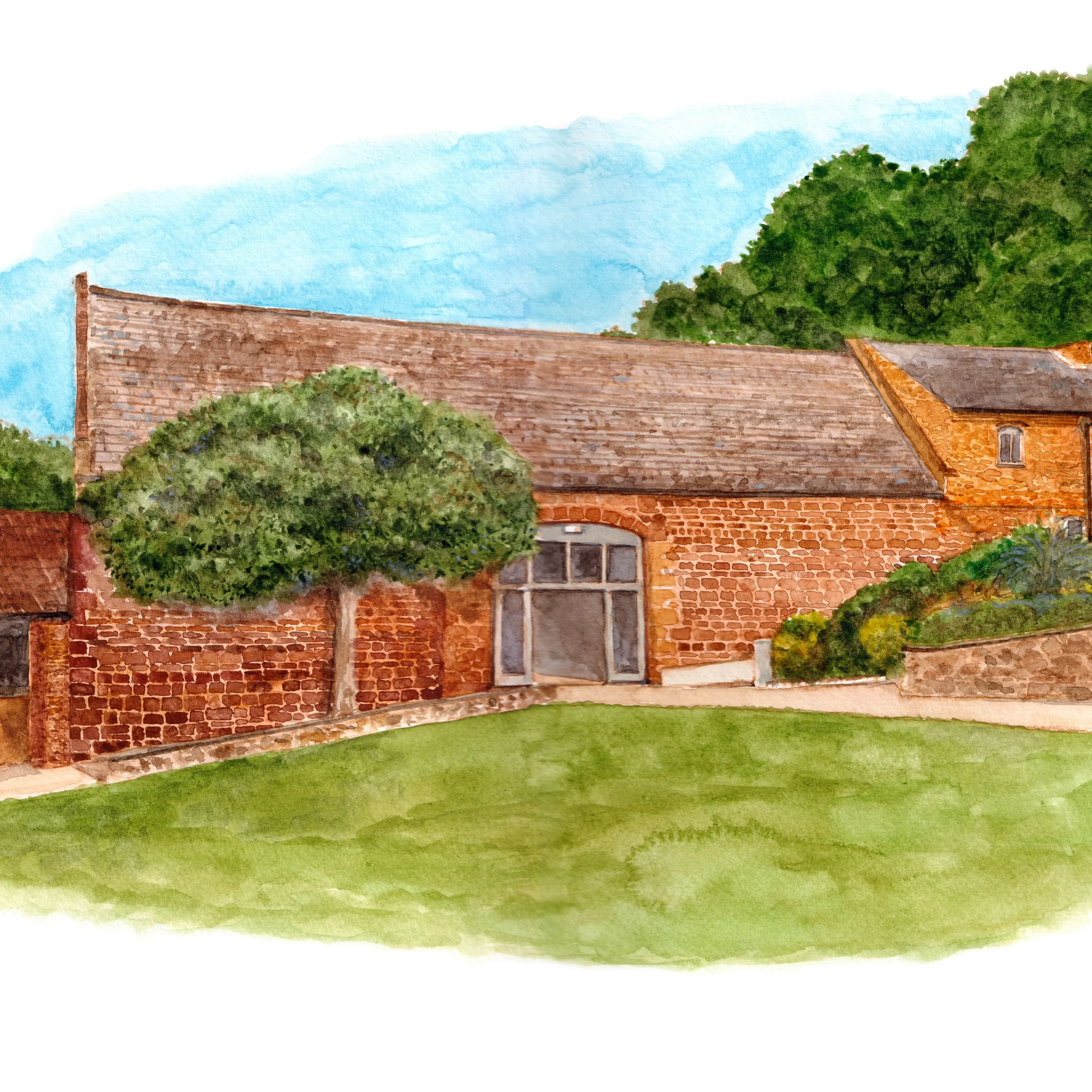 The Barns at Hunsbury Hill - Wedding venue print