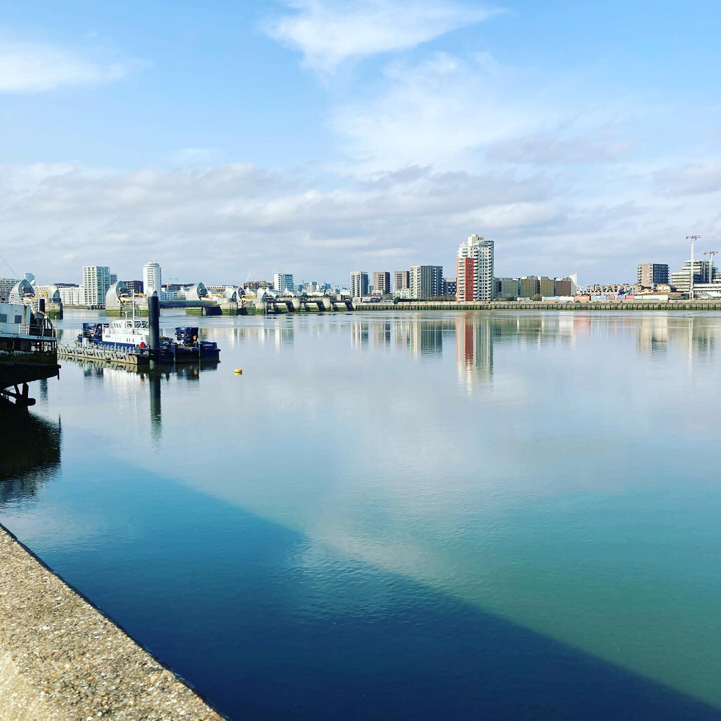 Where did we get our name from?? This is the view from our lovely kitchen!  What a difference the sun makes!  #riverviewfoods