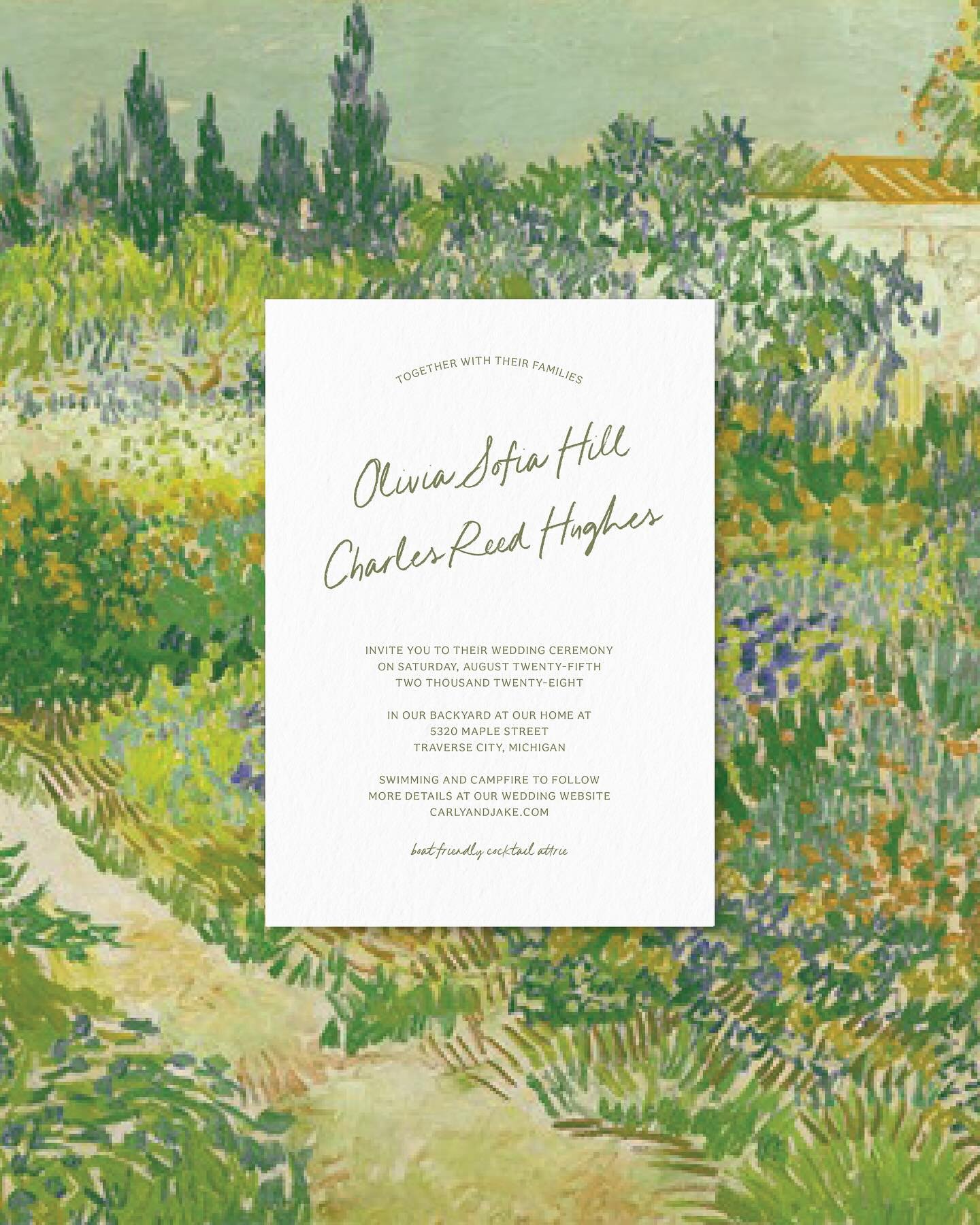 Maple Street Collection

Pre-designed invitation suite with options to customize the following:

- wording
- ink color
- paper color
- envelope color

This suite and more will be available on our website starting 3.27.2025 (tomorrow!)

#weddinginvita