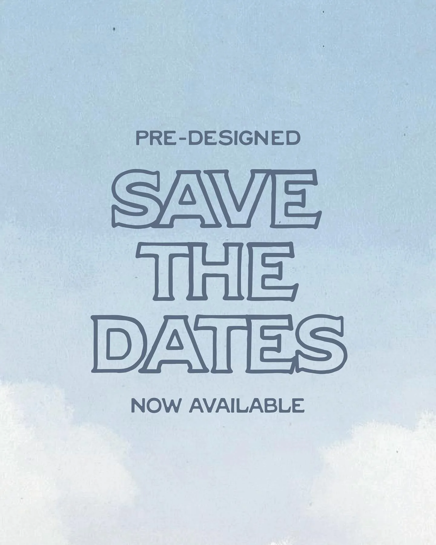 NEW!! ✨ Pre-designed save the dates are now available!

Each one is designed to coordinate perfectly with our invitation collections, so your paper story feels seamless from start to finish.

Because the designs are already created, you&rsquo;ll enjo