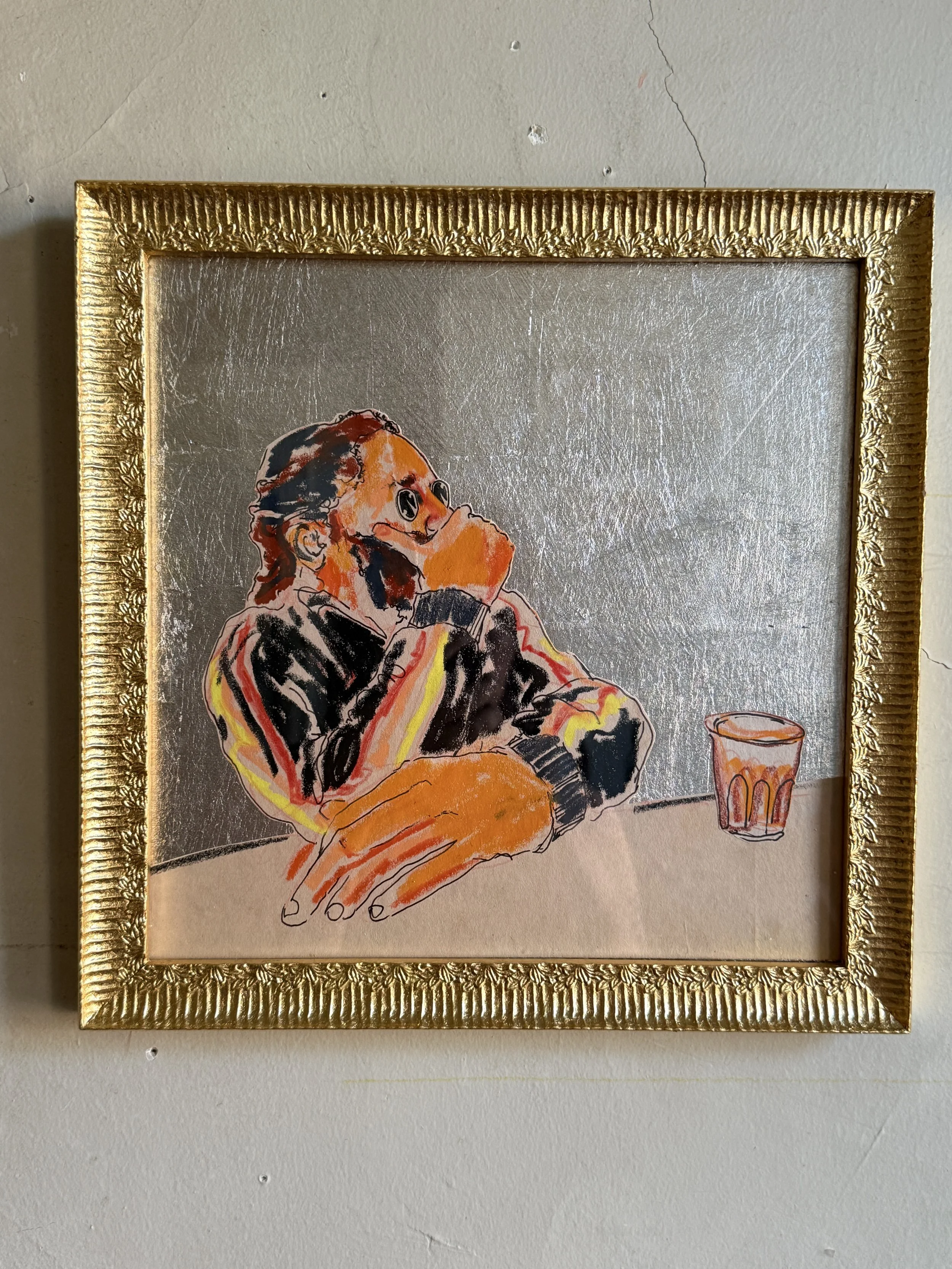 original MERCY artwork woods with glass in the courtroom