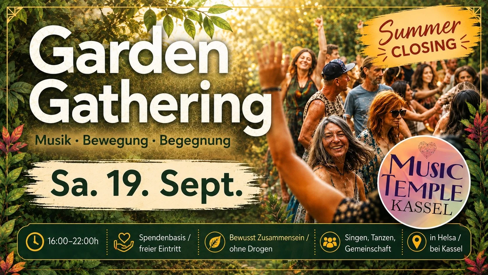 Garden Gathering Helsa 19.09.26 Music Temple Kassel