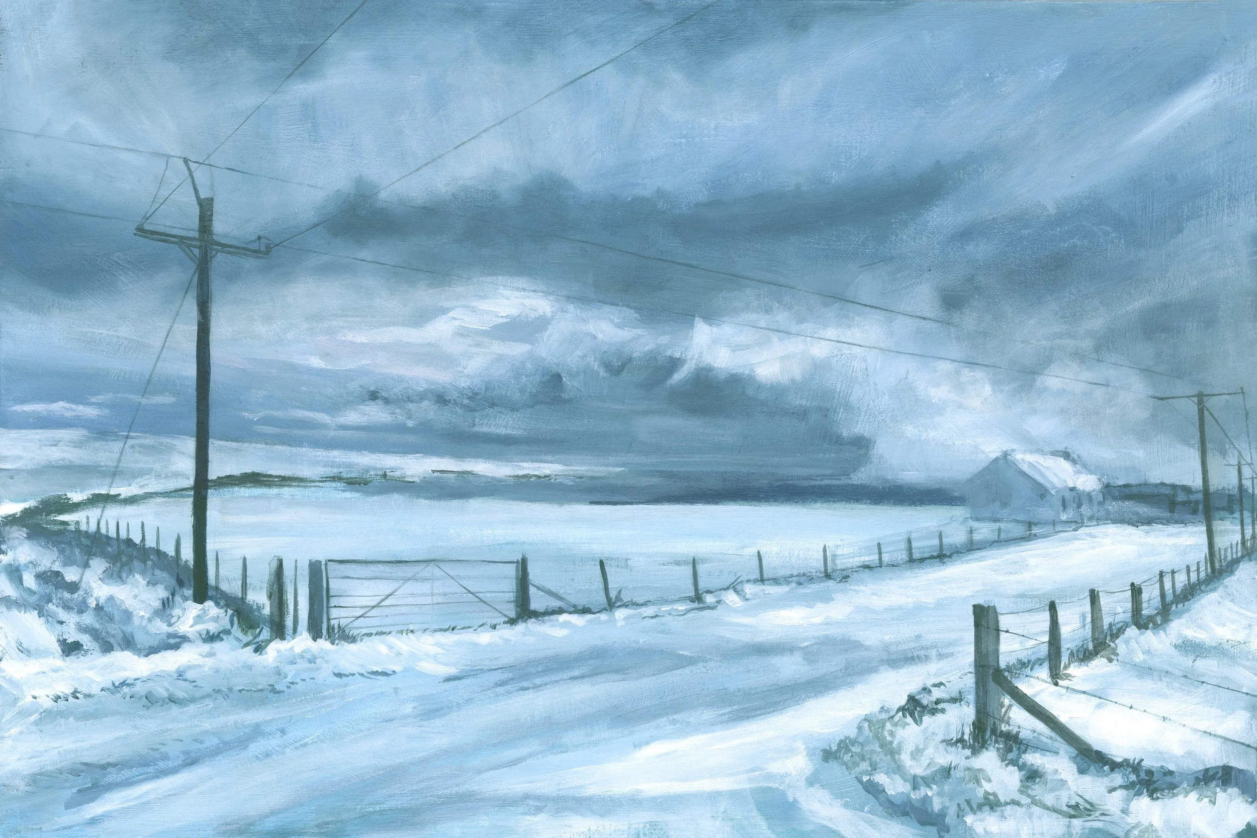 Winter Fields, Newark Bay
40 x 60 cm
Acrylic on Board
